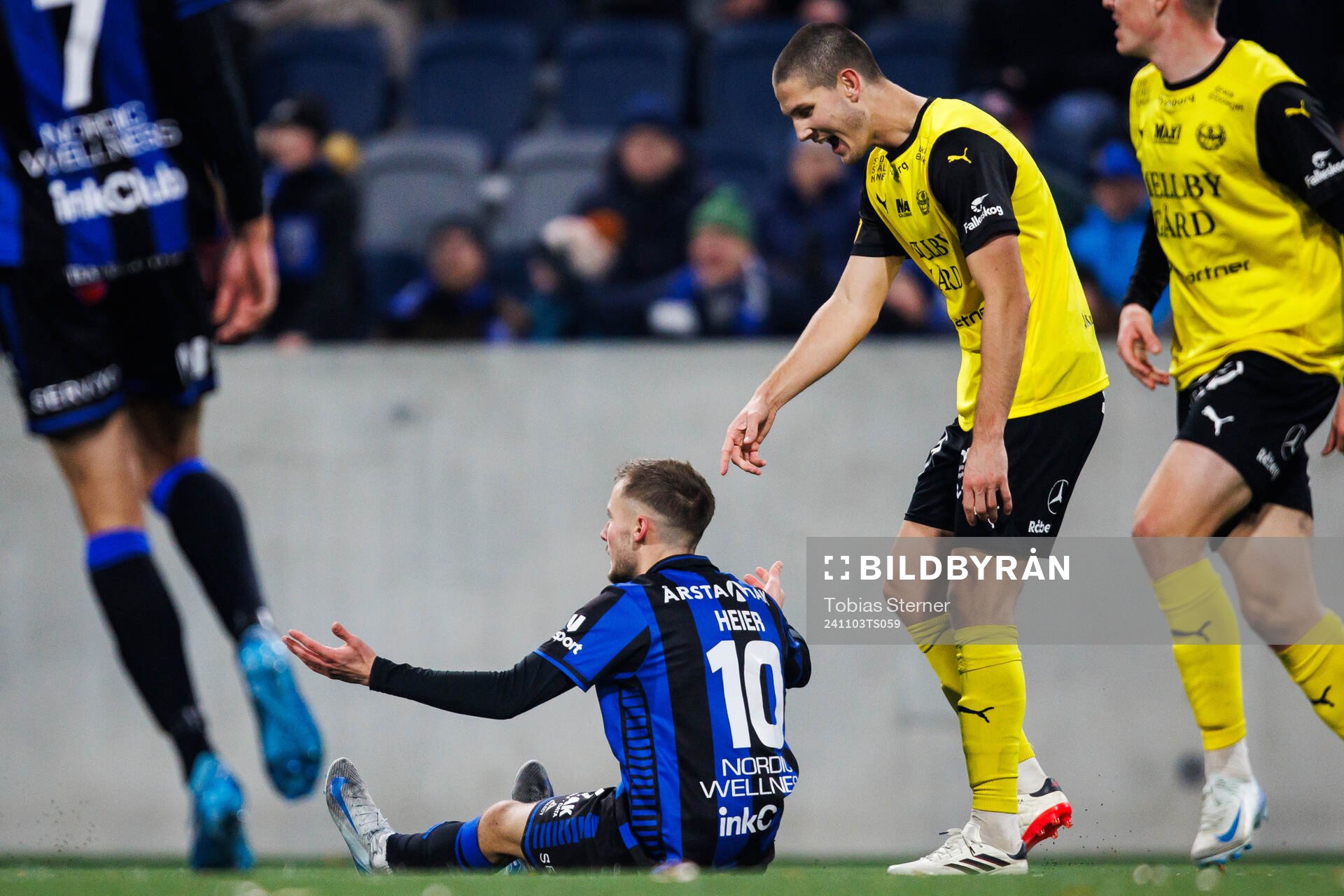 Sirius Melker Heier och Mjällbys Rasmus Wikström