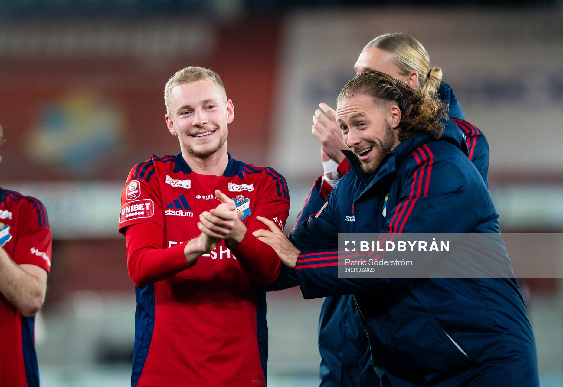 Östers IFs Adam Bergmark Wiberg jublar