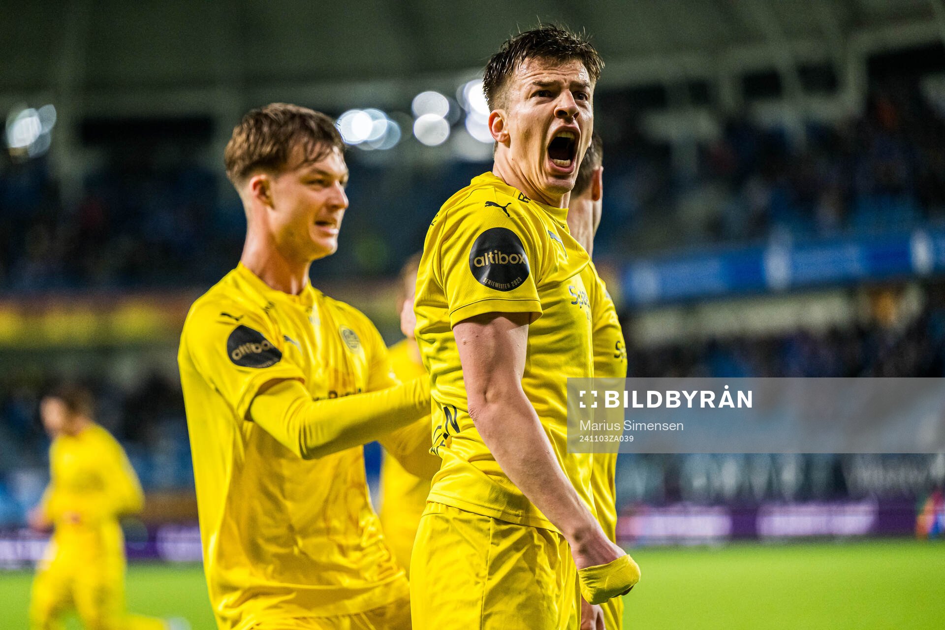 Jostein Maurstad Gundersen of Bodø/Glimt celebrates