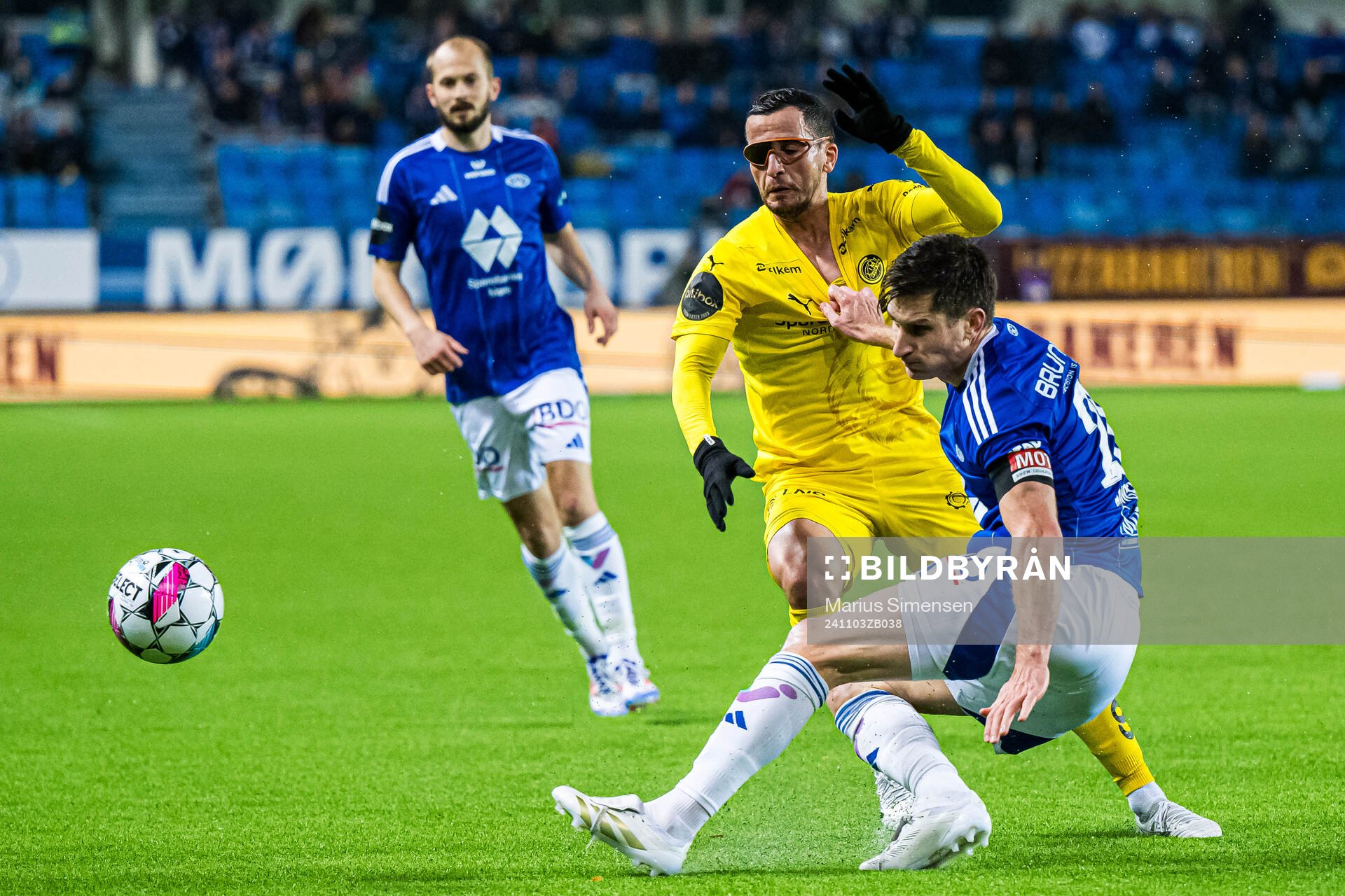 Omar Elabdellaoui of Bodø/Glimt and Kristoffer Haugen of