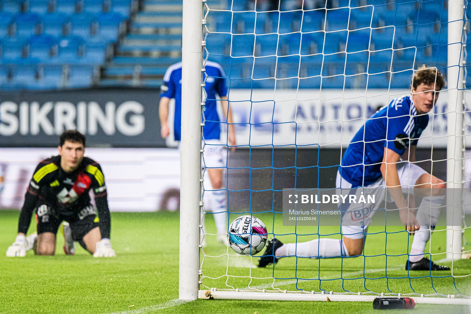Casper Øyvann of Molde scores an own goal