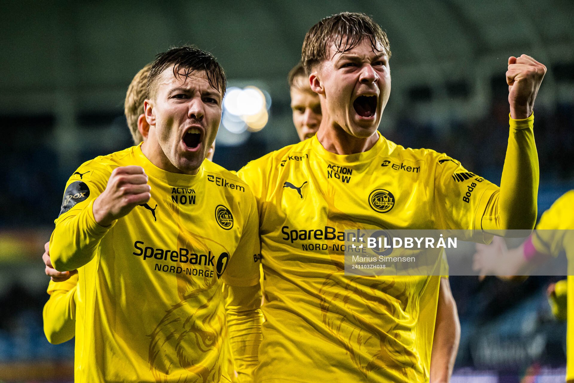 Fredrik André Bjørkan of Bodø/Glimt celebrates