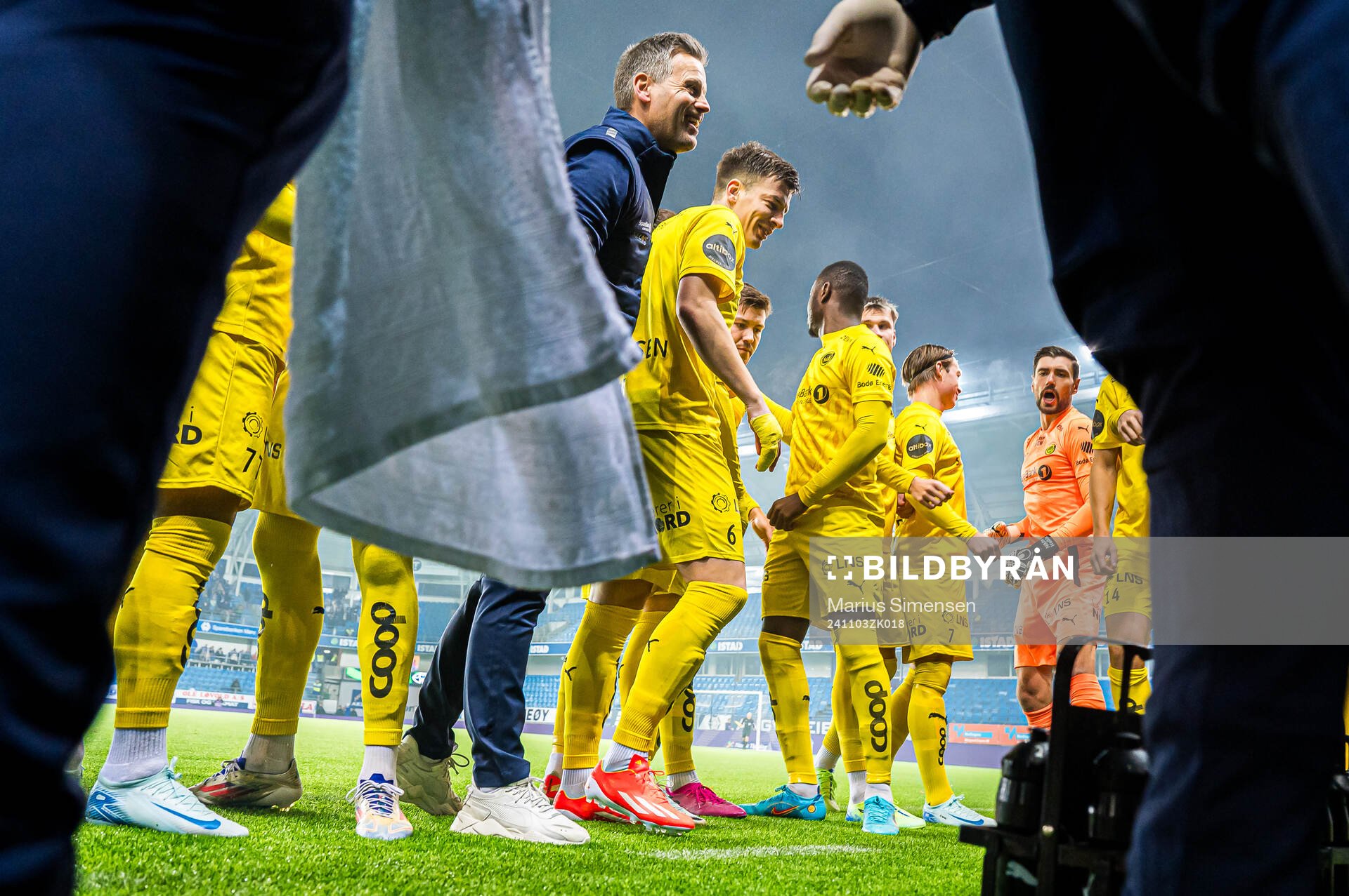 Kjetil Knutsen, head coach, Jostein Maurstad Gundersen and
