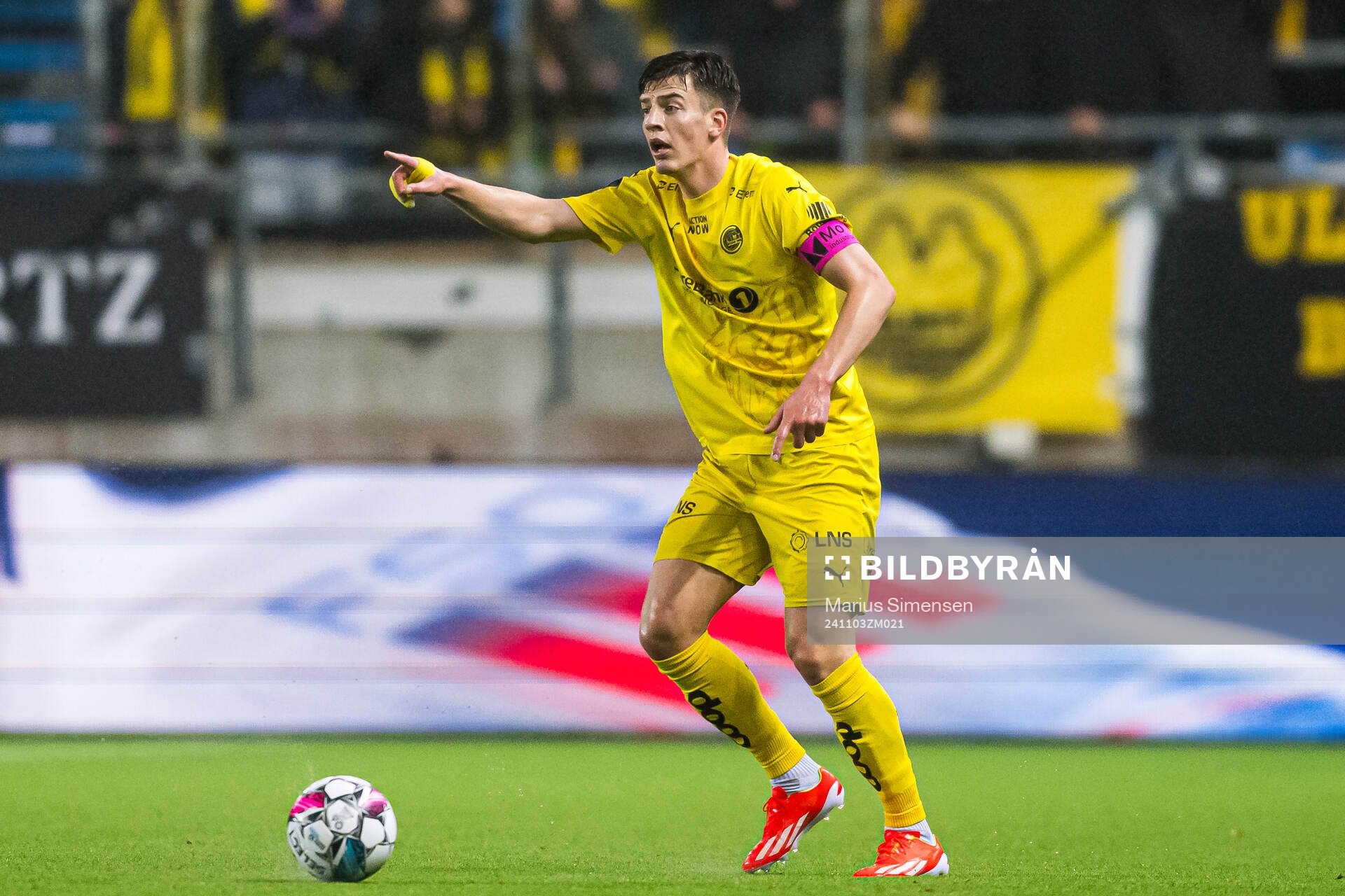 Jostein Maurstad Gundersen of Bodø/Glimt during the Eliteserien match between Molde and Bodø/Glimt on November 3, 2024 in Molde. 