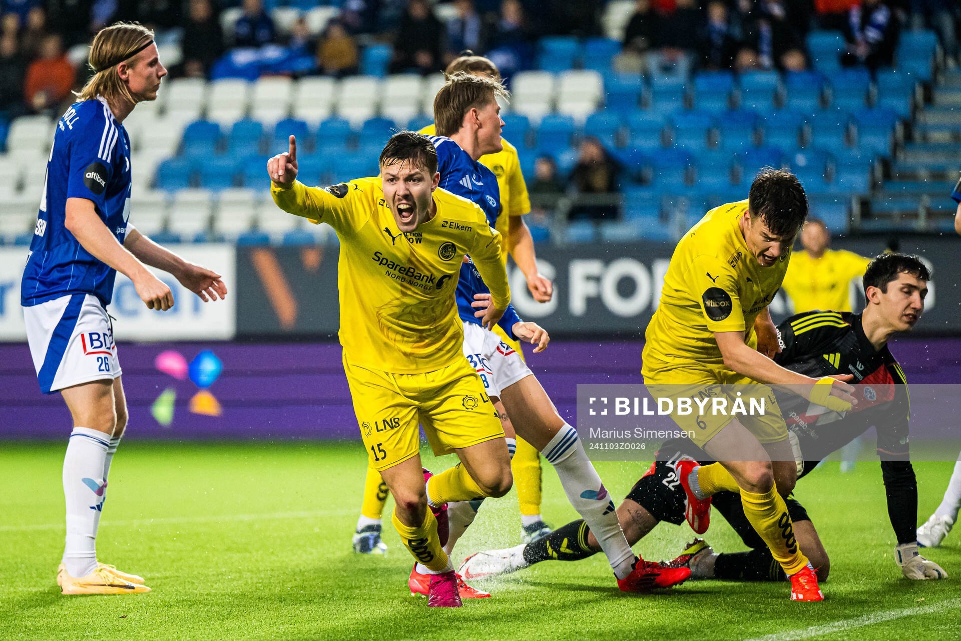Fredrik André Bjørkan of Bodø/Glimt celebrates