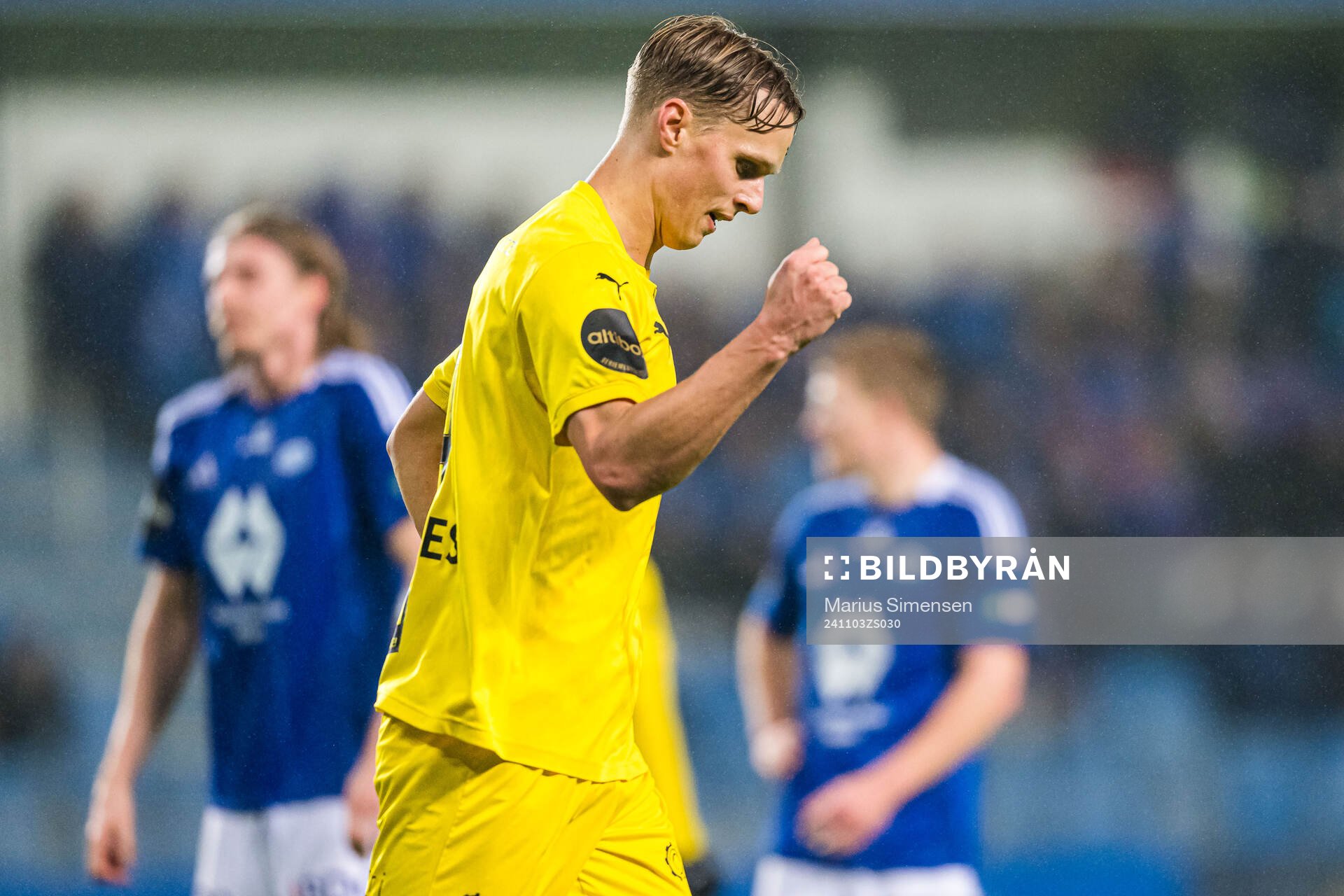 Ulrik Saltnes of Bodø/Glimt celebrates
