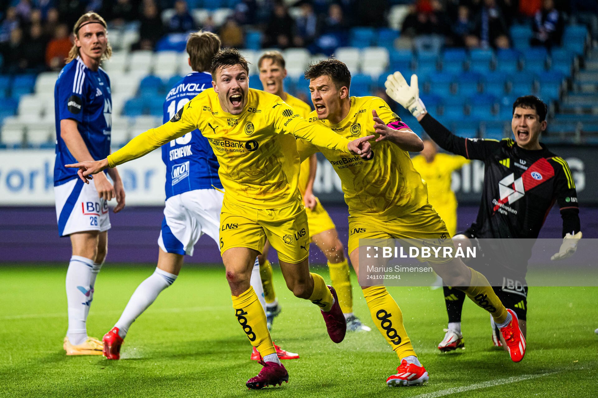 Fredrik André Bjørkan of Bodø/Glimt celebrates
