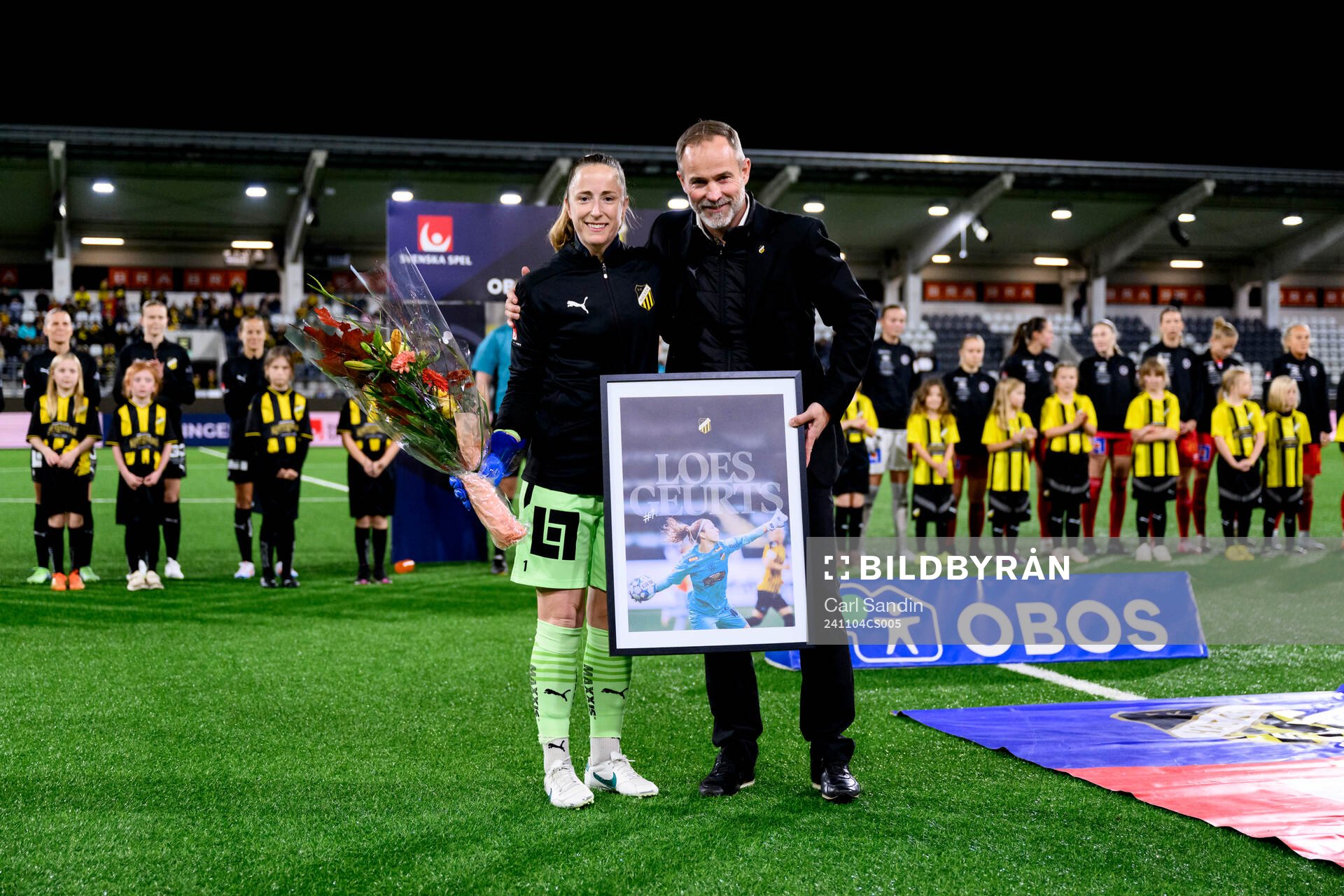 Häckens målvakt Loes Geurts och Häckens