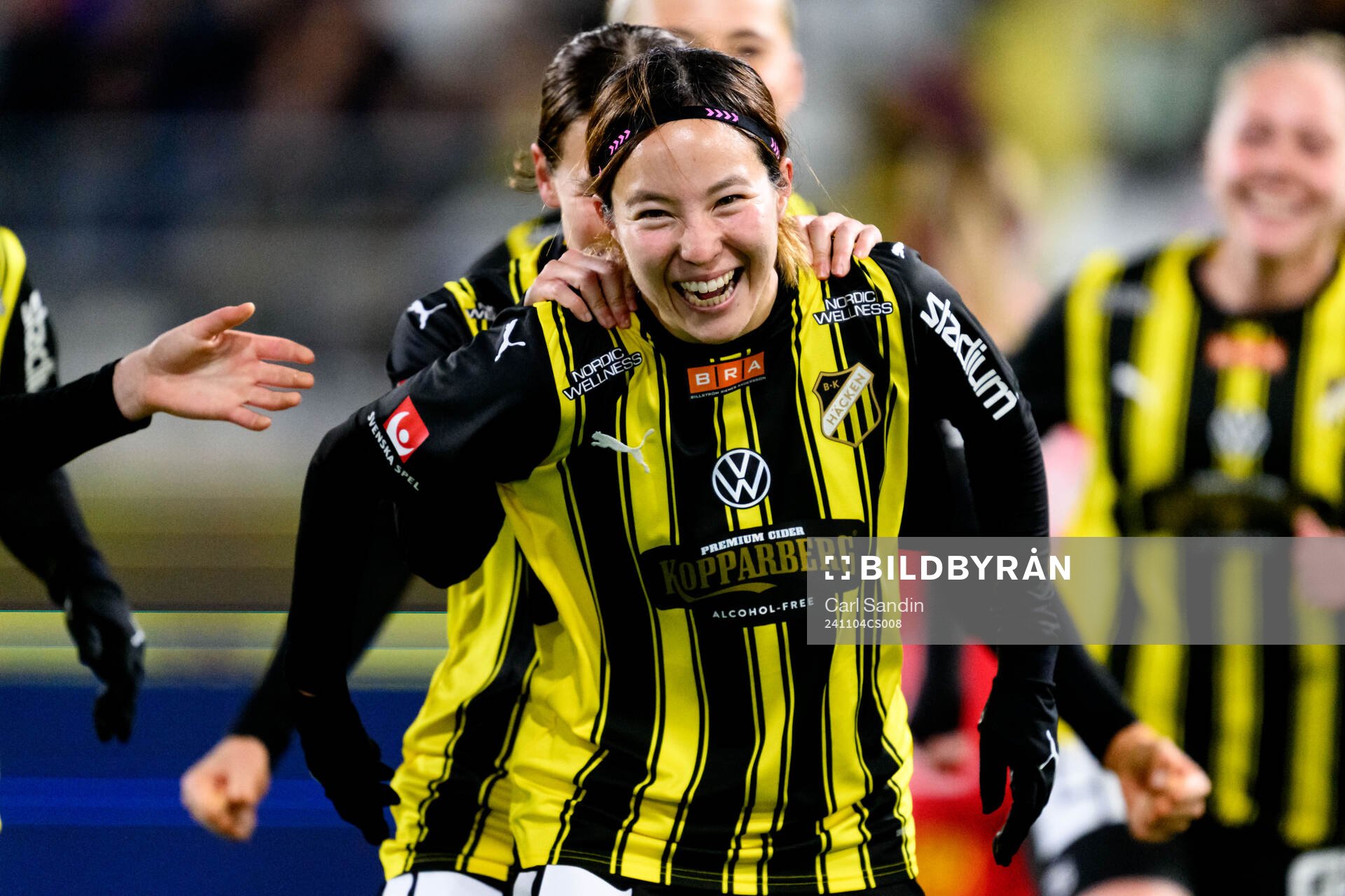 Häckens Hikaru Kitagawa jublar