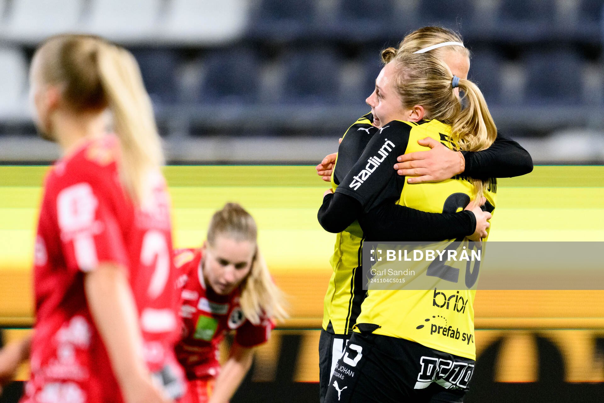 Häckens Alice Bergström jublar