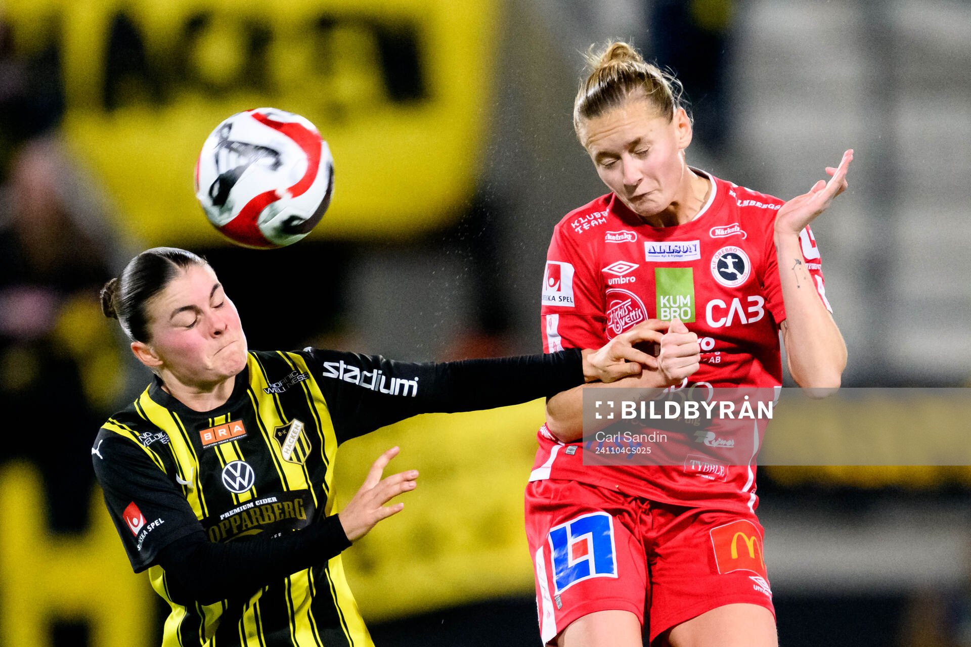 Häckens Hanna Wijk och KIF Örebros Nora Harnes Håheim