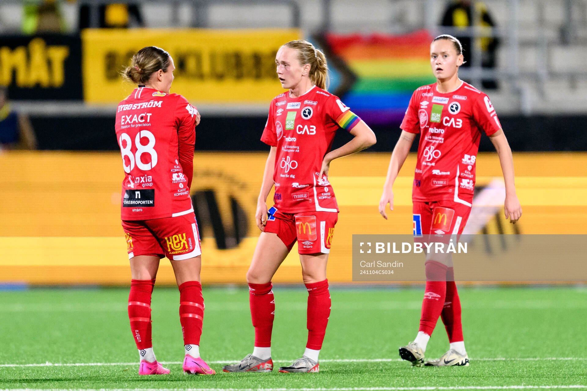 KIF Örebros Maja Bodin, Minea Lassas och Nora Harnes