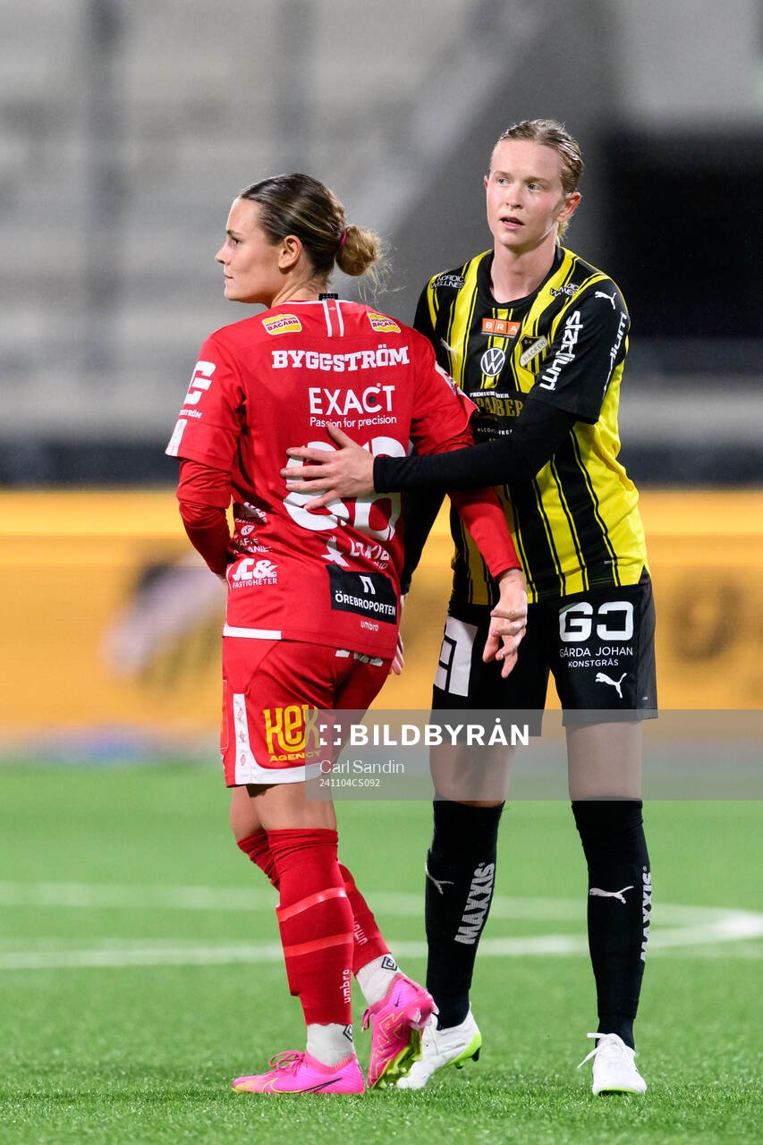 KIF Örebros Maja Bodin och Häckens Emma Östlund