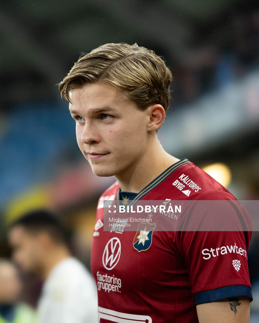 Örgrytes Isak Dahlqvist inför fotbollsmatchen i Superettan mellan Örgryte och Östersund den 4 november 2024 i Göteborg. 