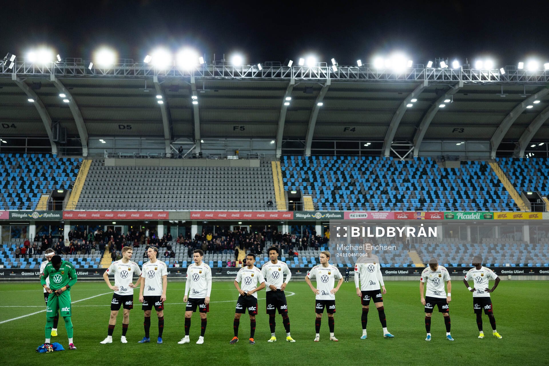 Östersunds spelare på line up