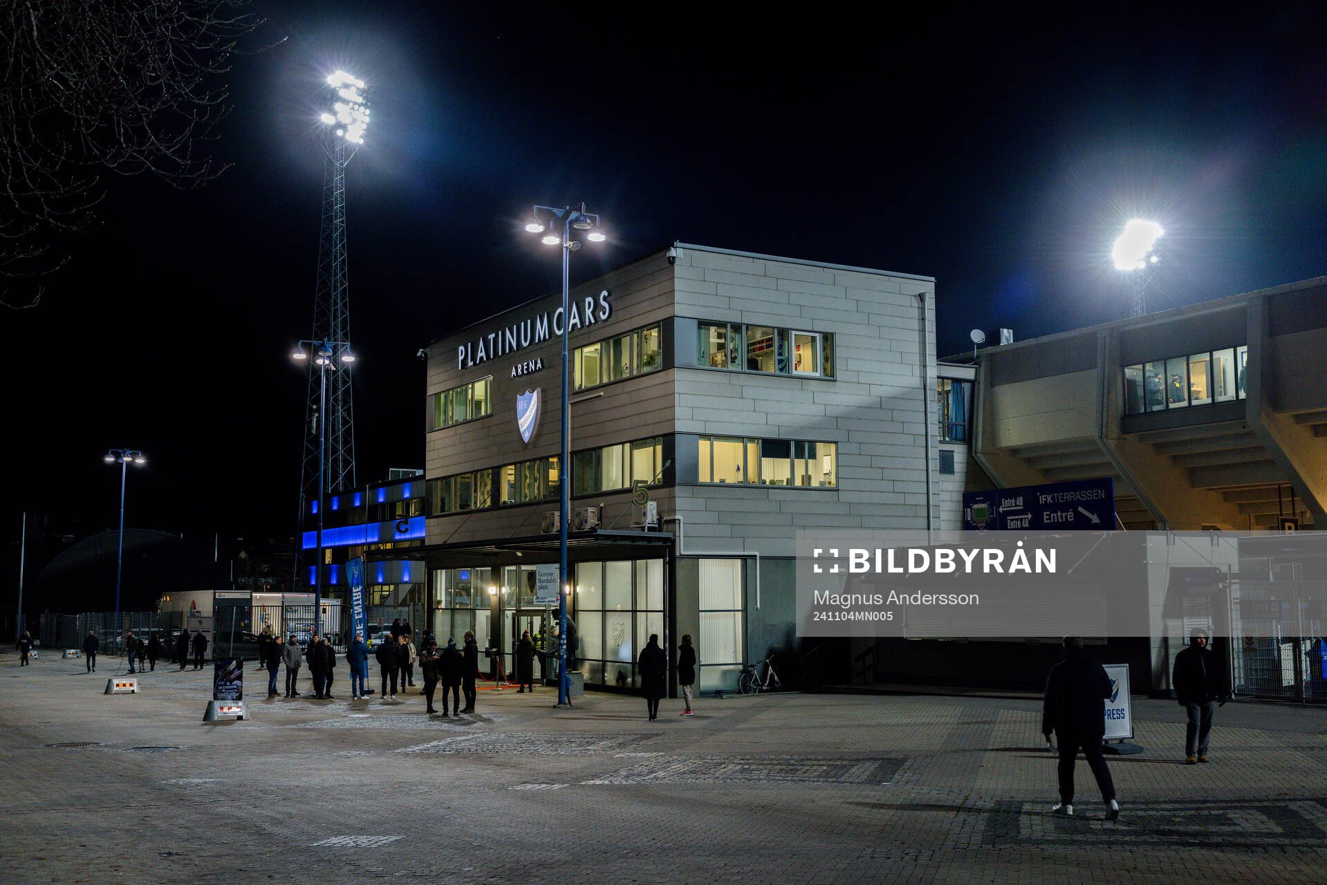 Exteriör vy av Platinumcars Arena