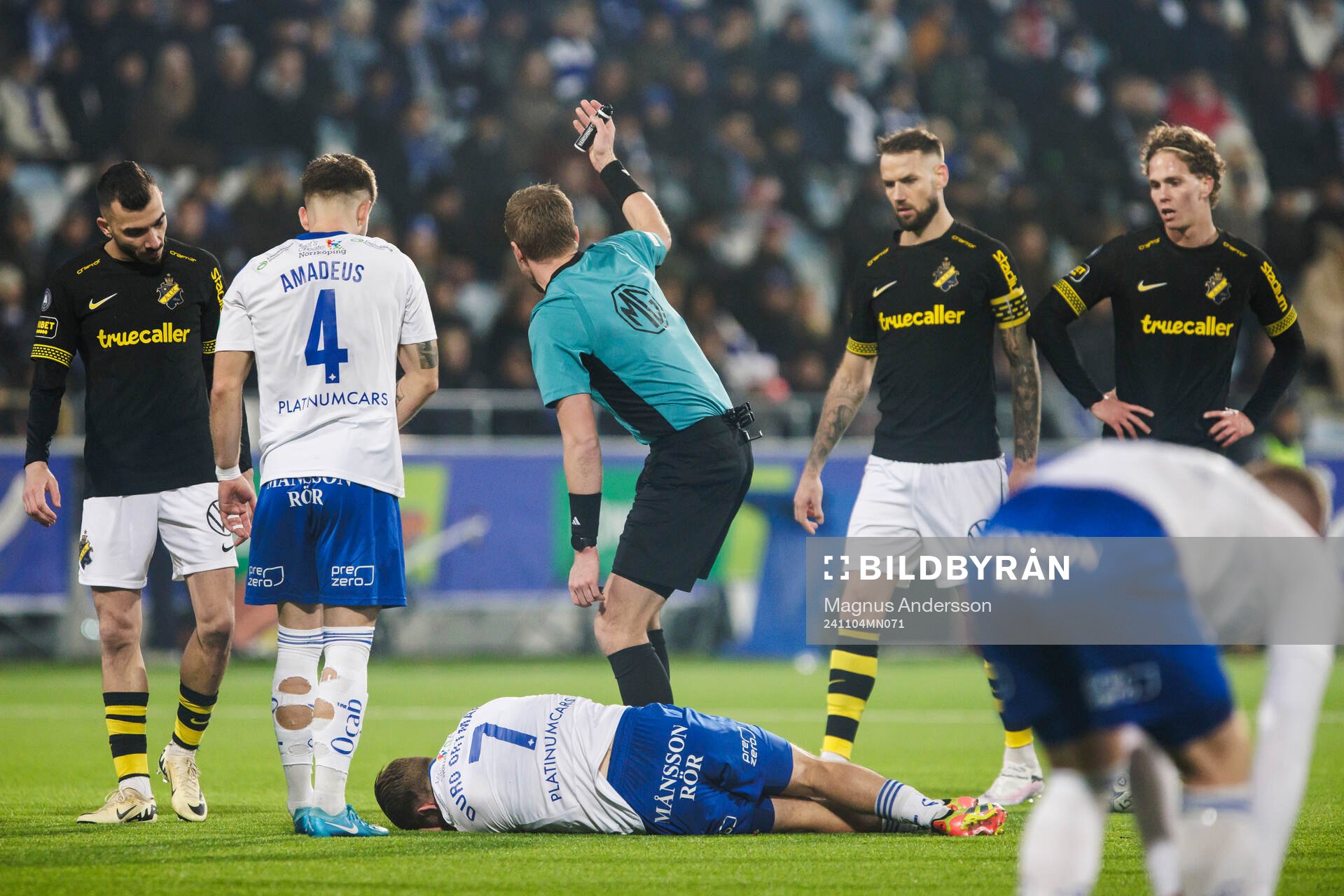 IFK Norrköpings Jacob Ortmark har ont