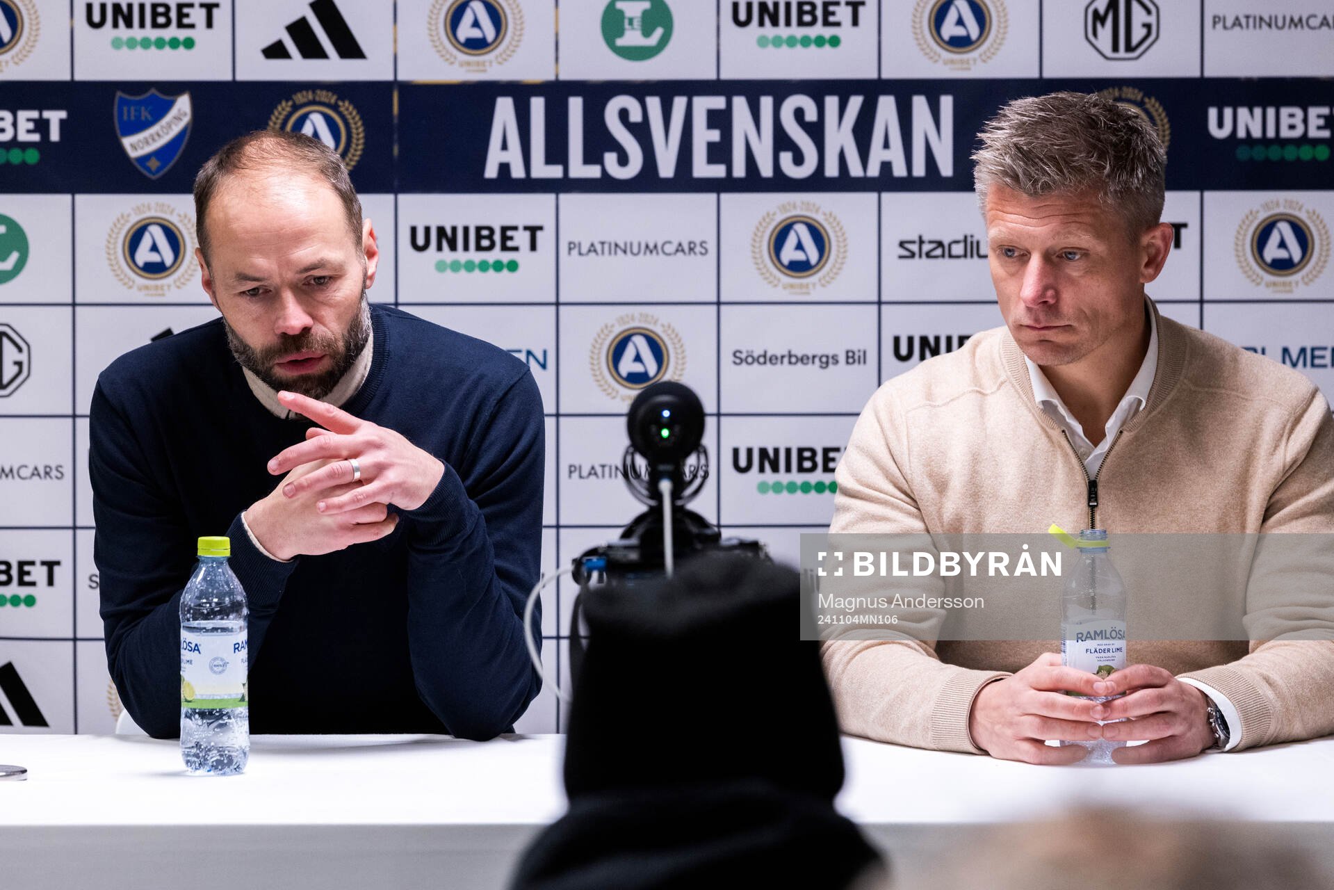 IFK Norrköpings tränare Andreas Alm och AIKs tränare