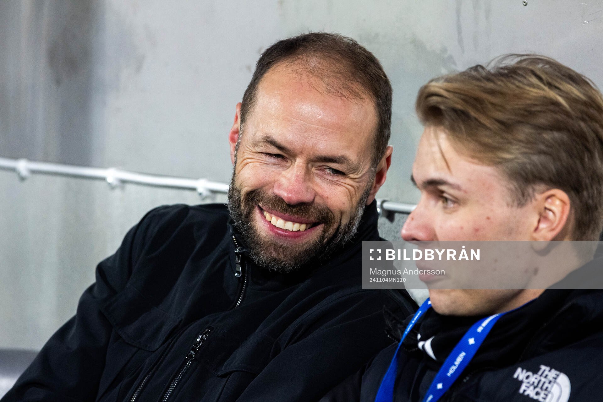 IFK Norrköpings tränare Andreas Alm jublar