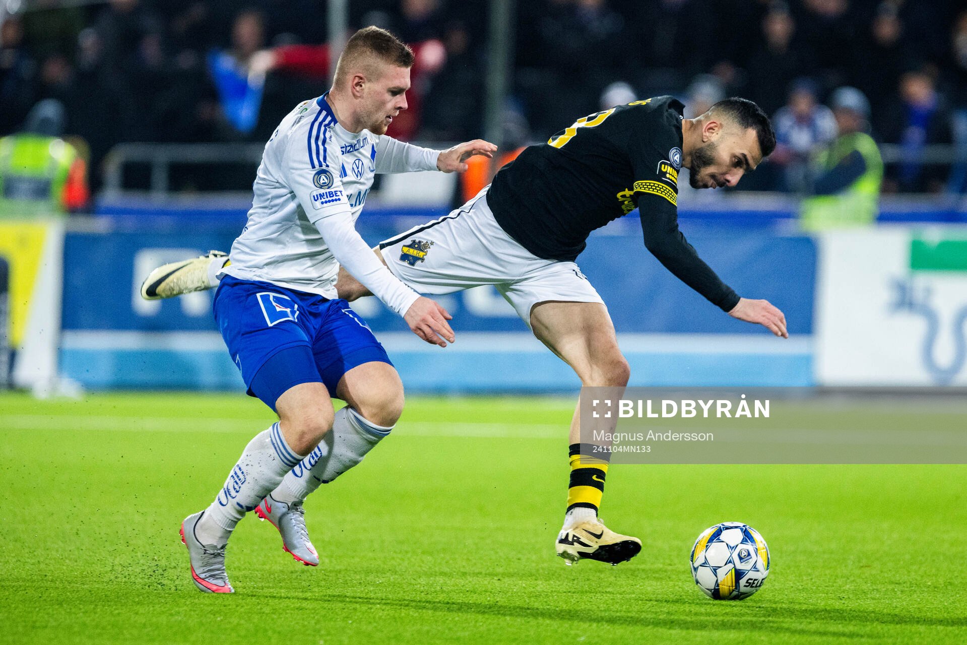 IFK Norrköpings Dino Salihovic och AIKs Ioannis Pittas