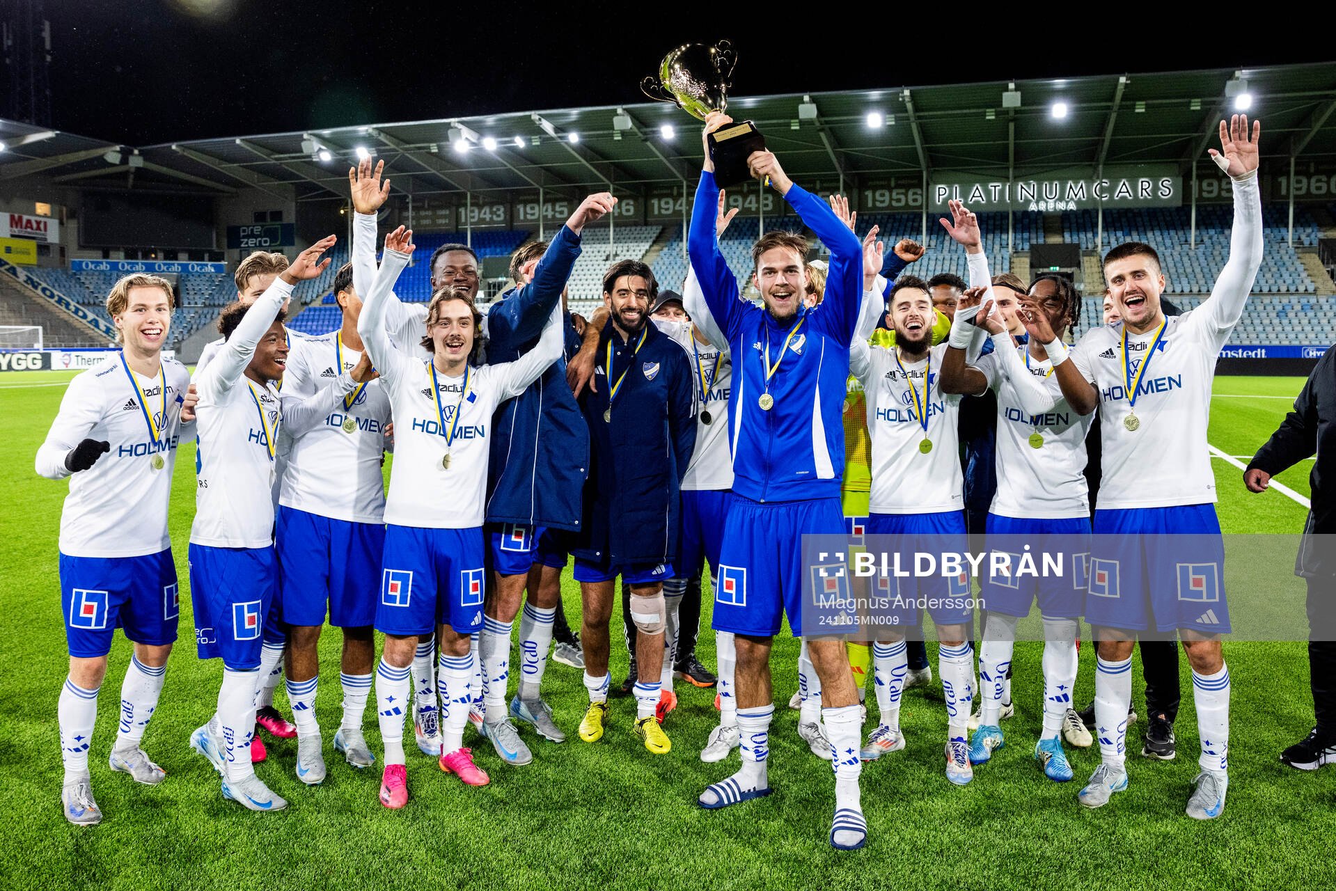 Norrköping spelare jublar