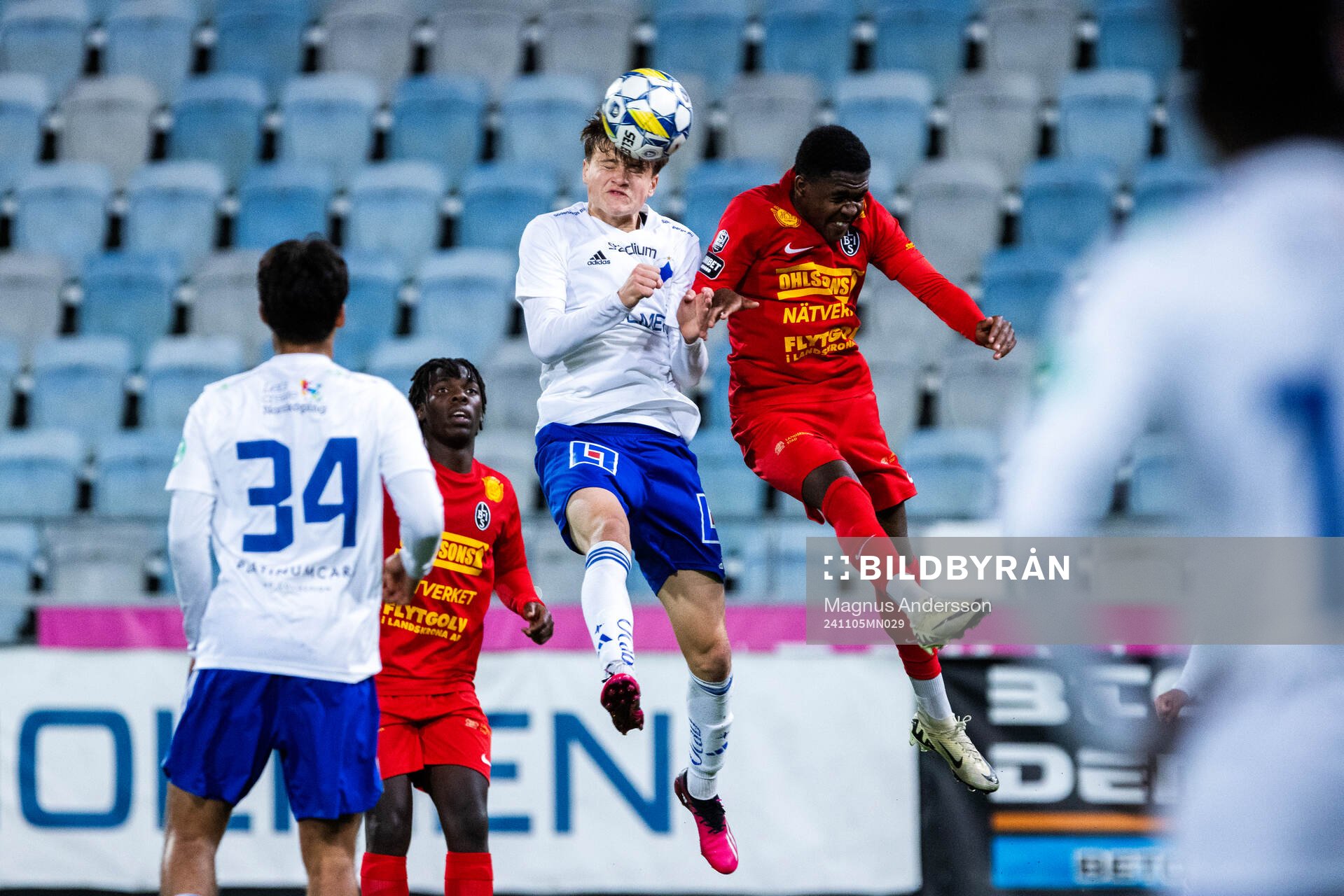 Norrköpings Åke Andersson och Landskronas Christian Stark