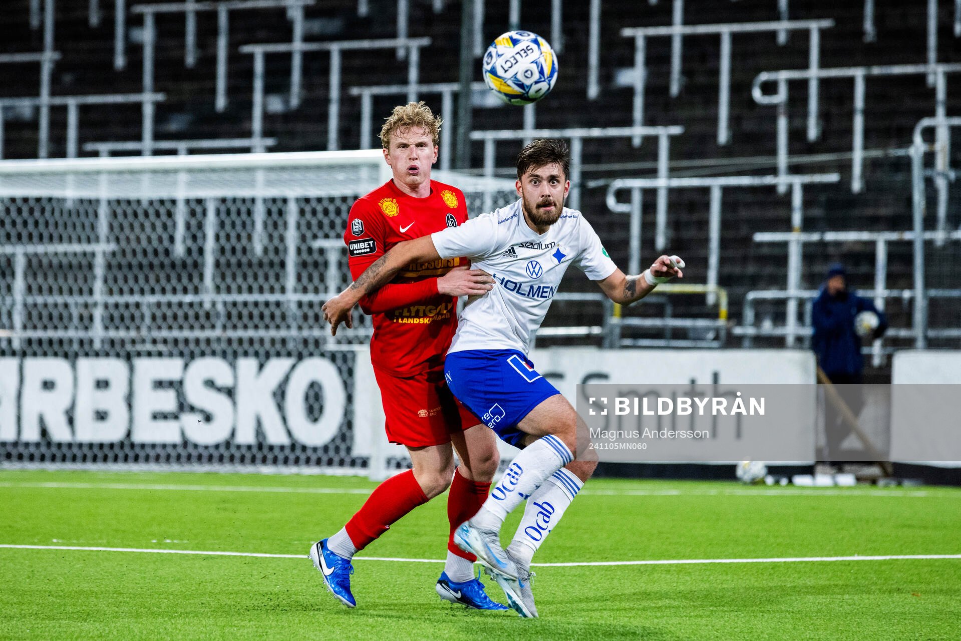 Landskronas Gustaf Westström och Norrköpings Tim Prica