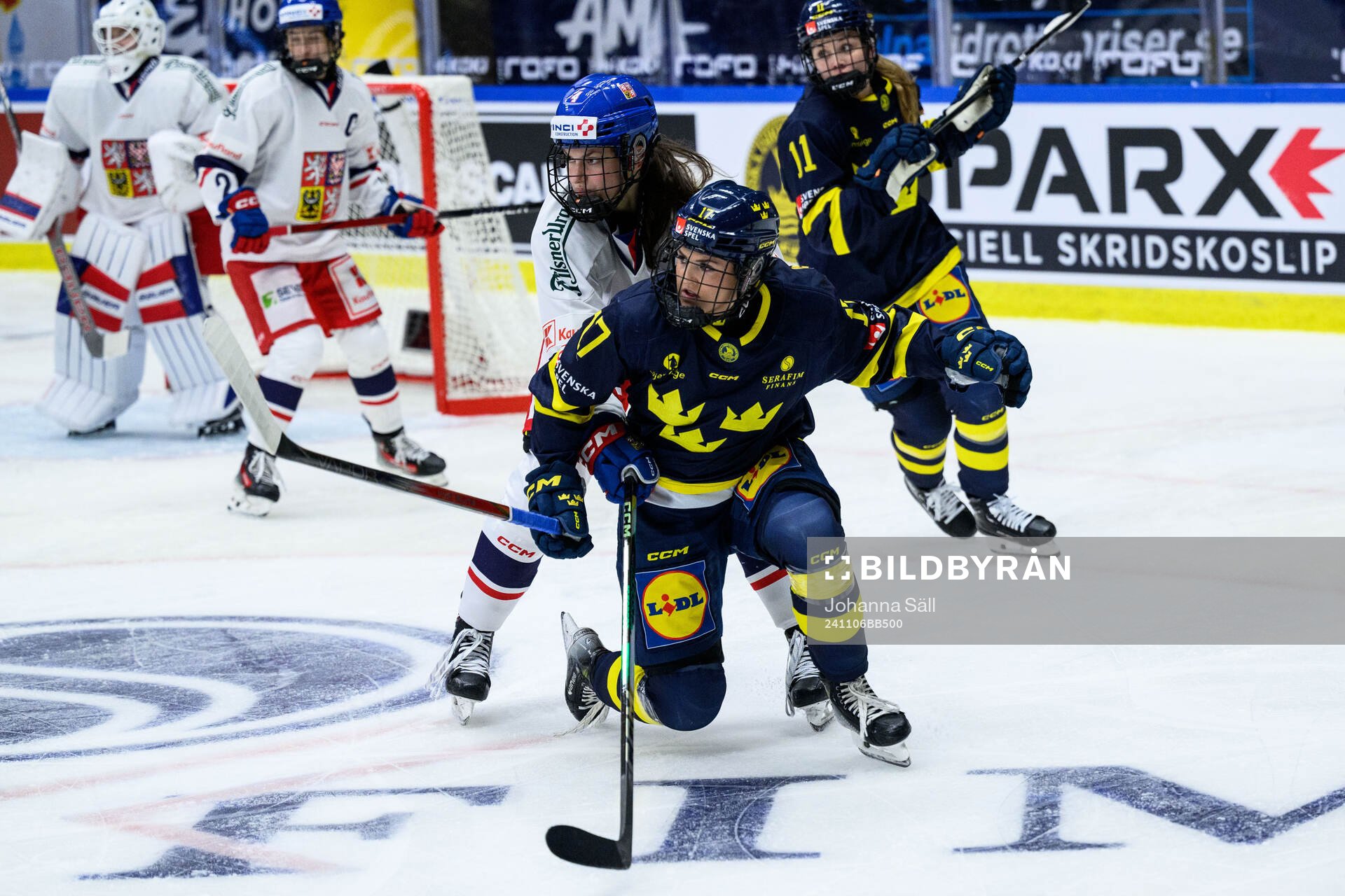 Daniela Pejsova of Czech Republic and Sofie Lundin of Sweden