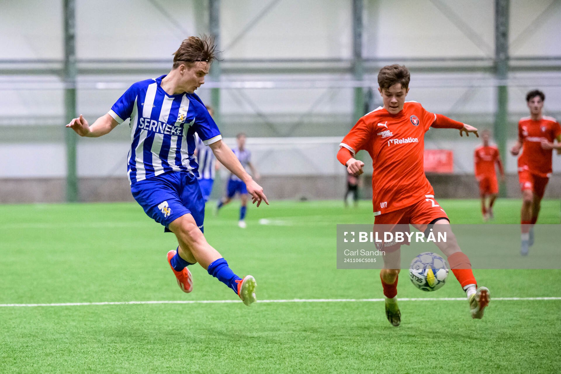 IFK Göteborgs Noa Lindén och Midtjyllands Viktor Bastrup