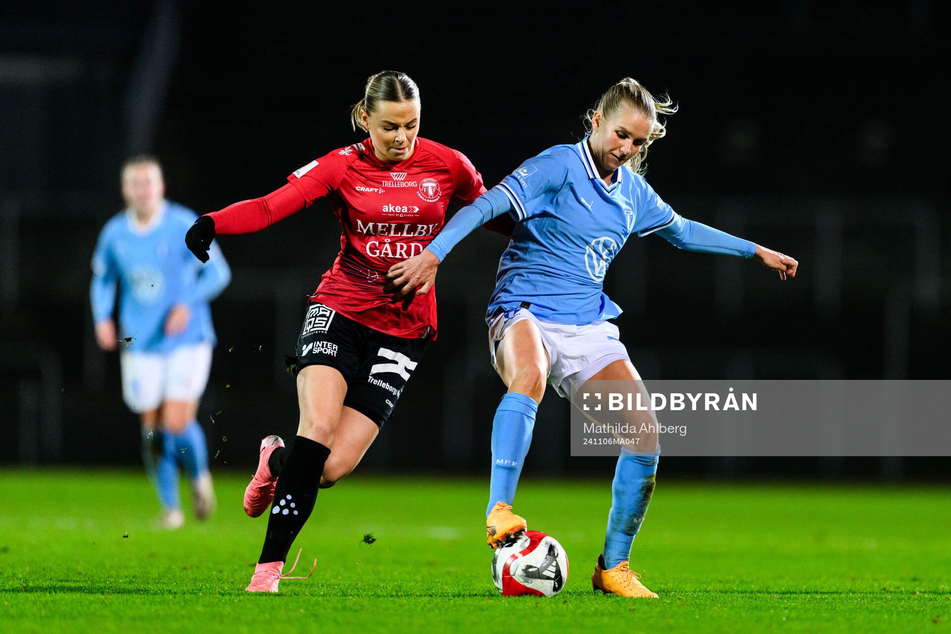 Trelleborgs Alice Egnér och Malmö FFs Nellie Lilja