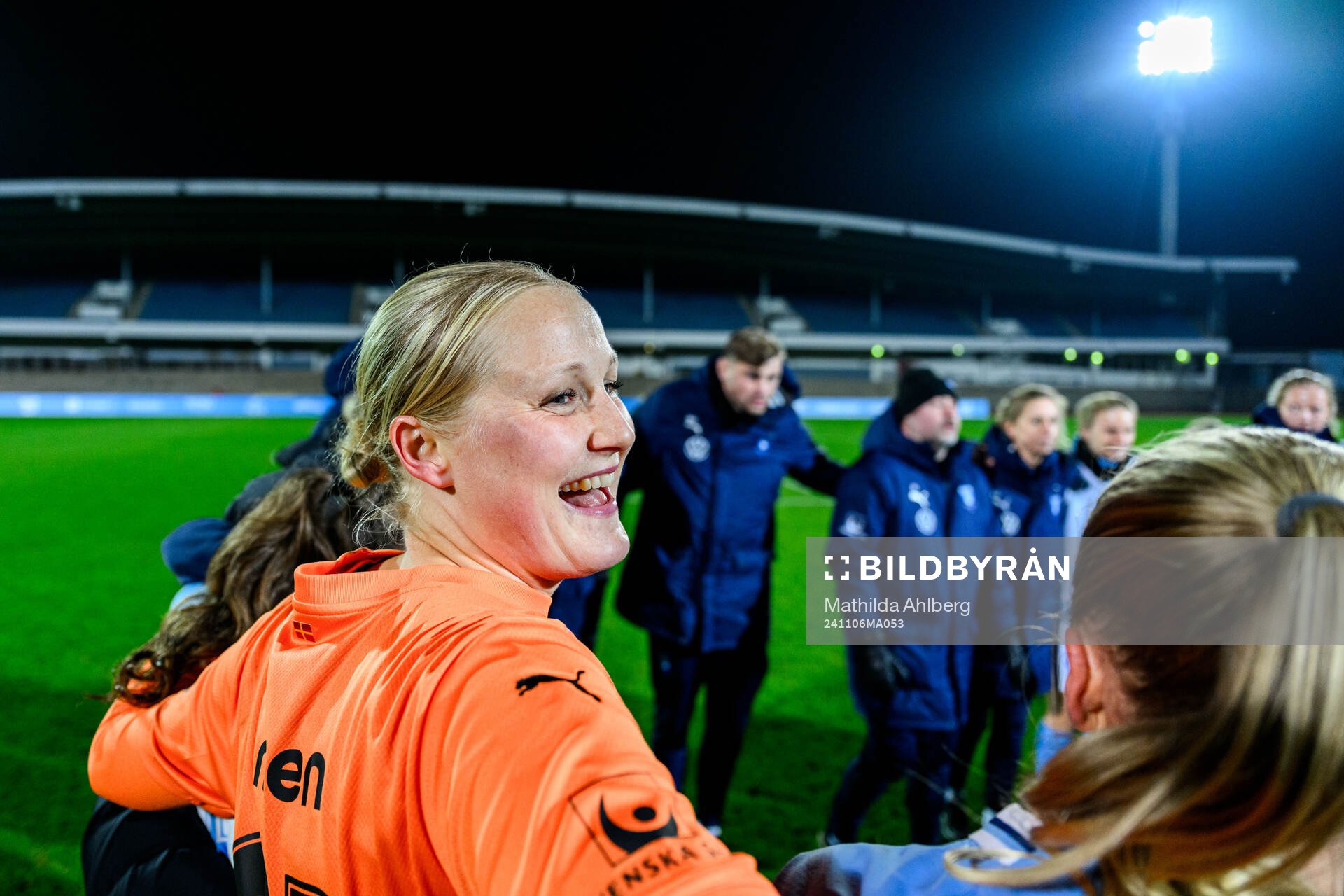 Malmö FFs Kathrine Østergaard Larsen jublar