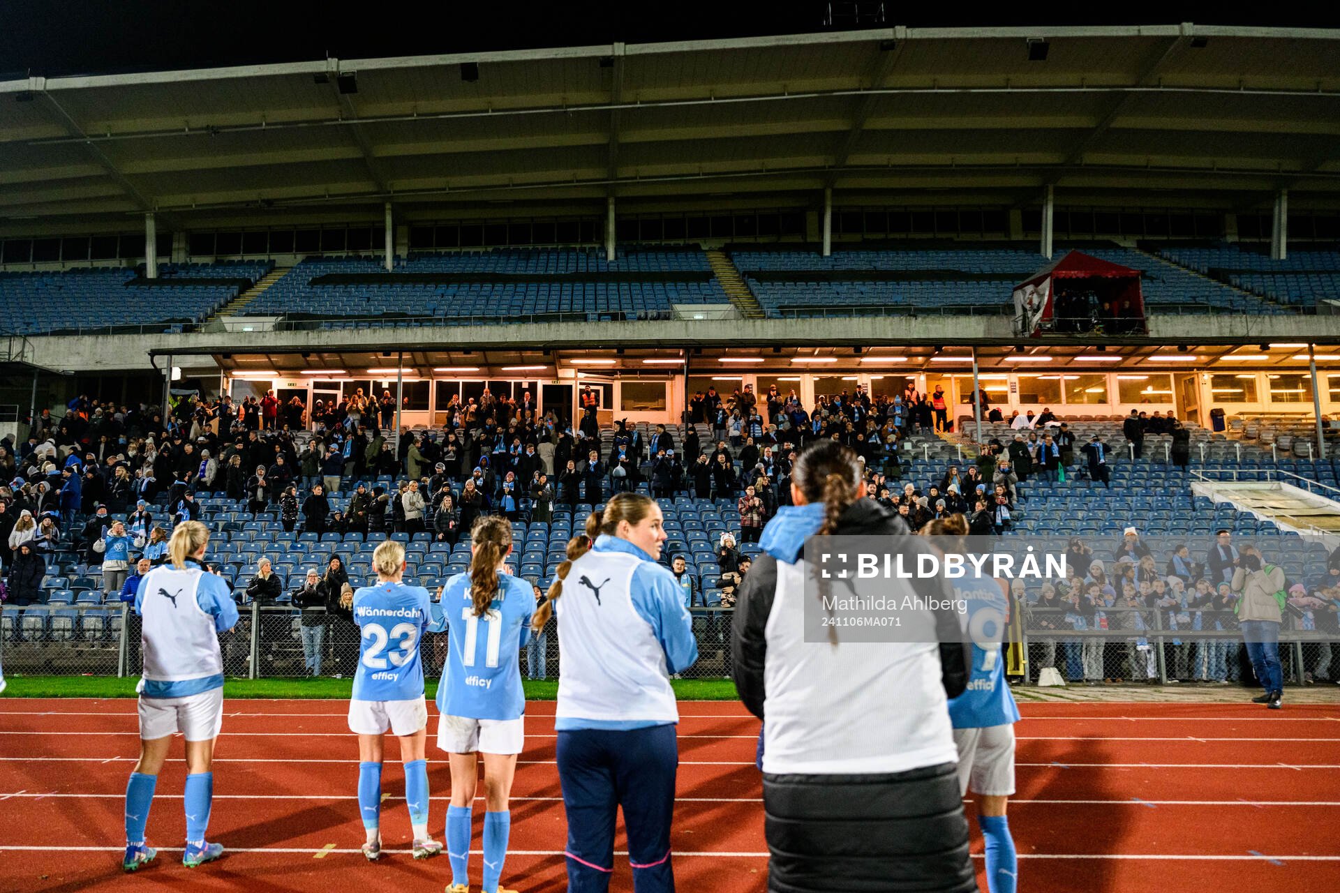 Malmö FFs supportrar och spelare jublar