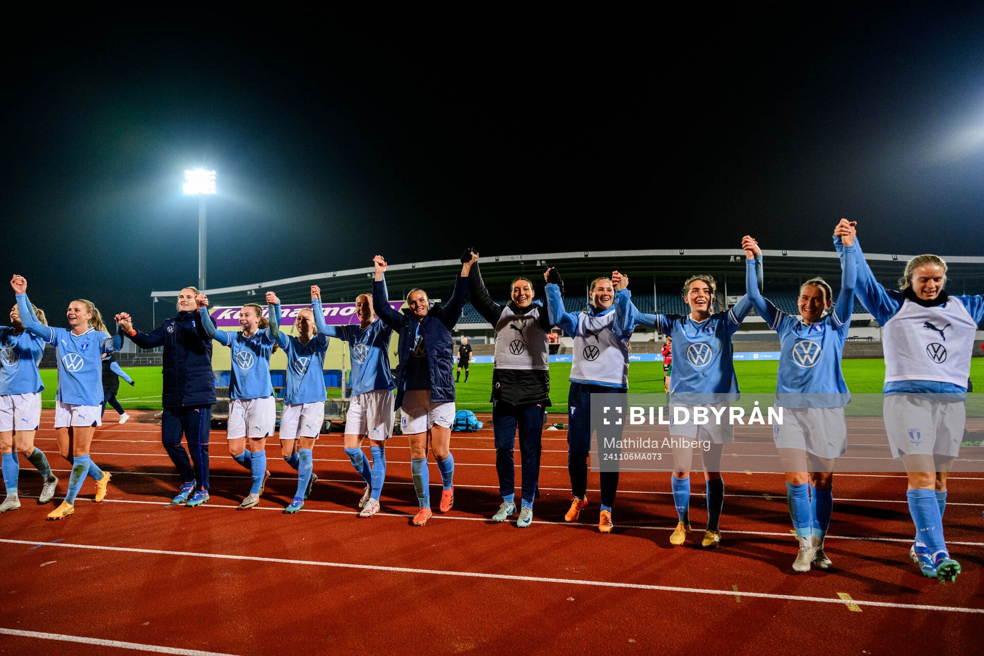 Malmö FFs spelare jublar