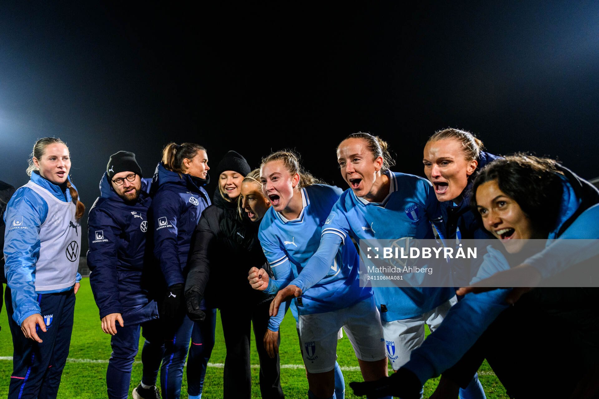 Malmö FFs spelare jublar