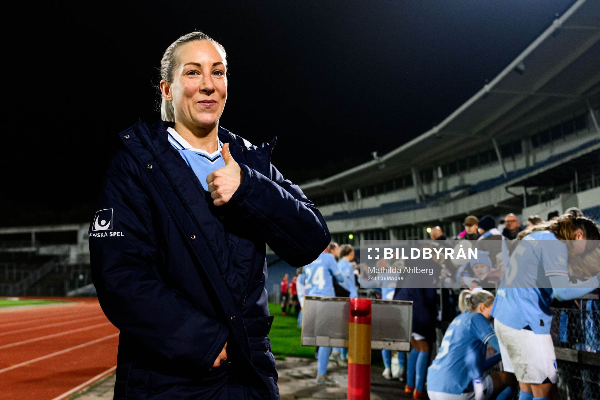 Malmö FFs Mia Persson jublar