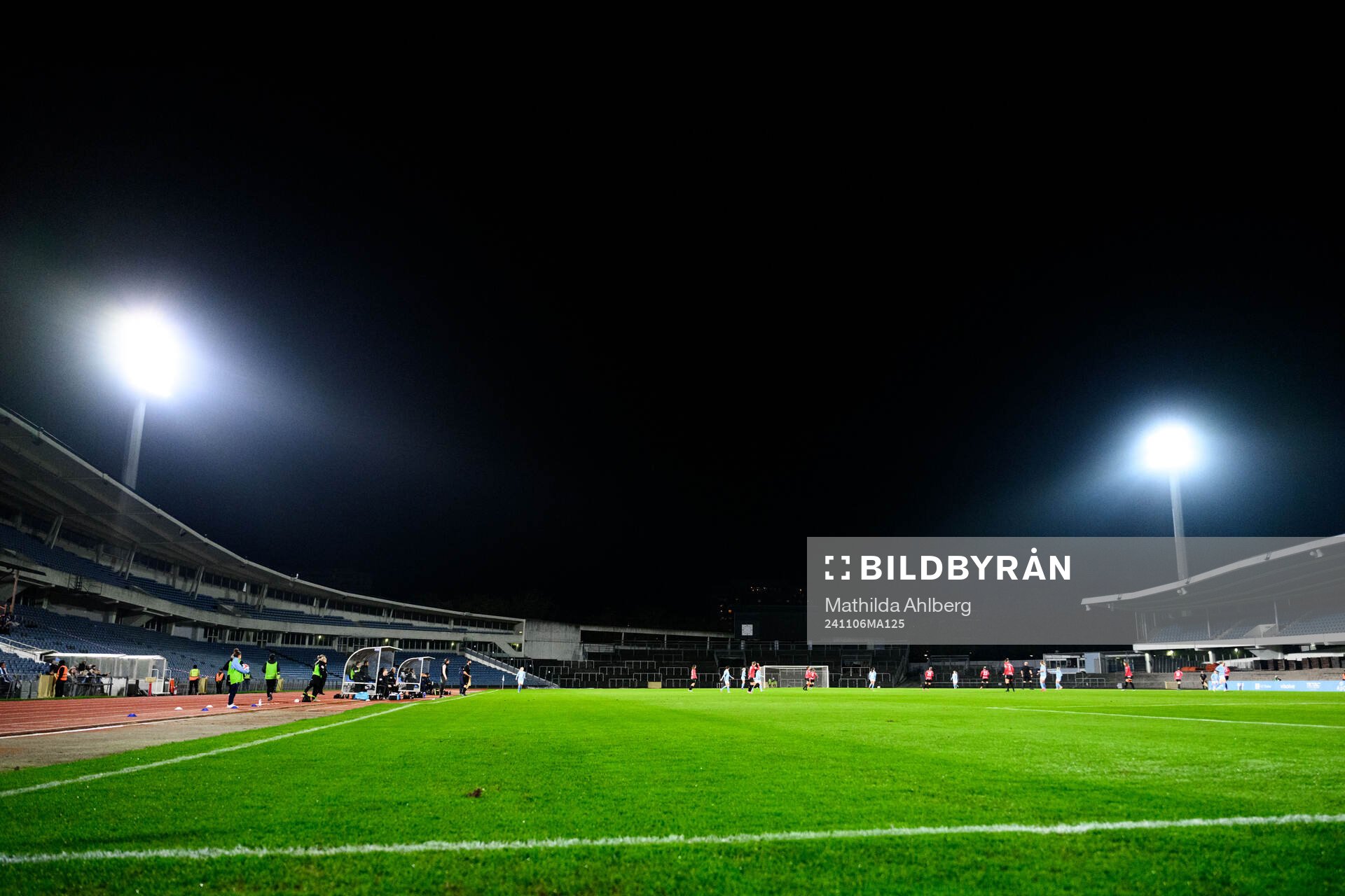 Interiör av Malmö Stadion
