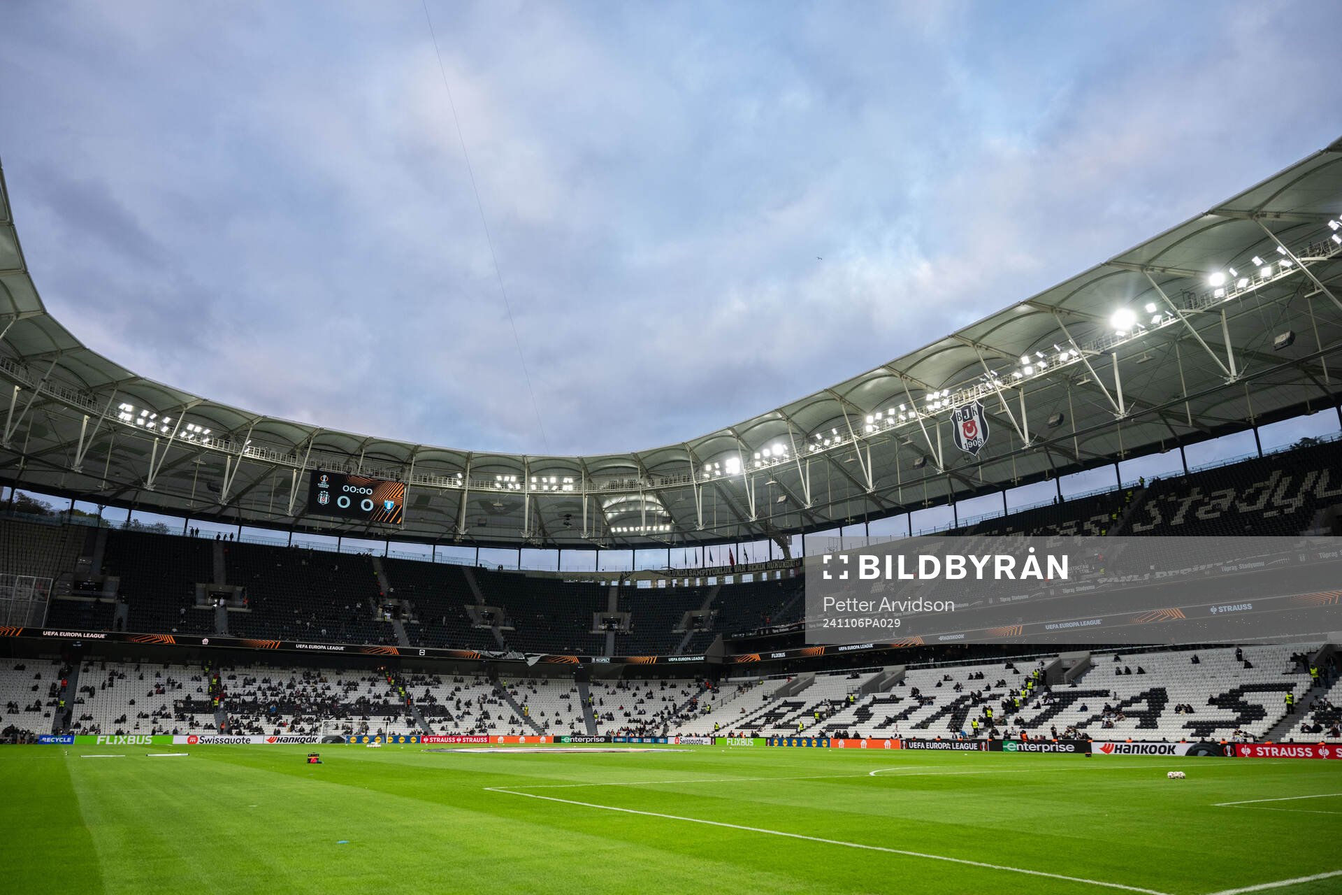 Interior view of Besiktas Stadium