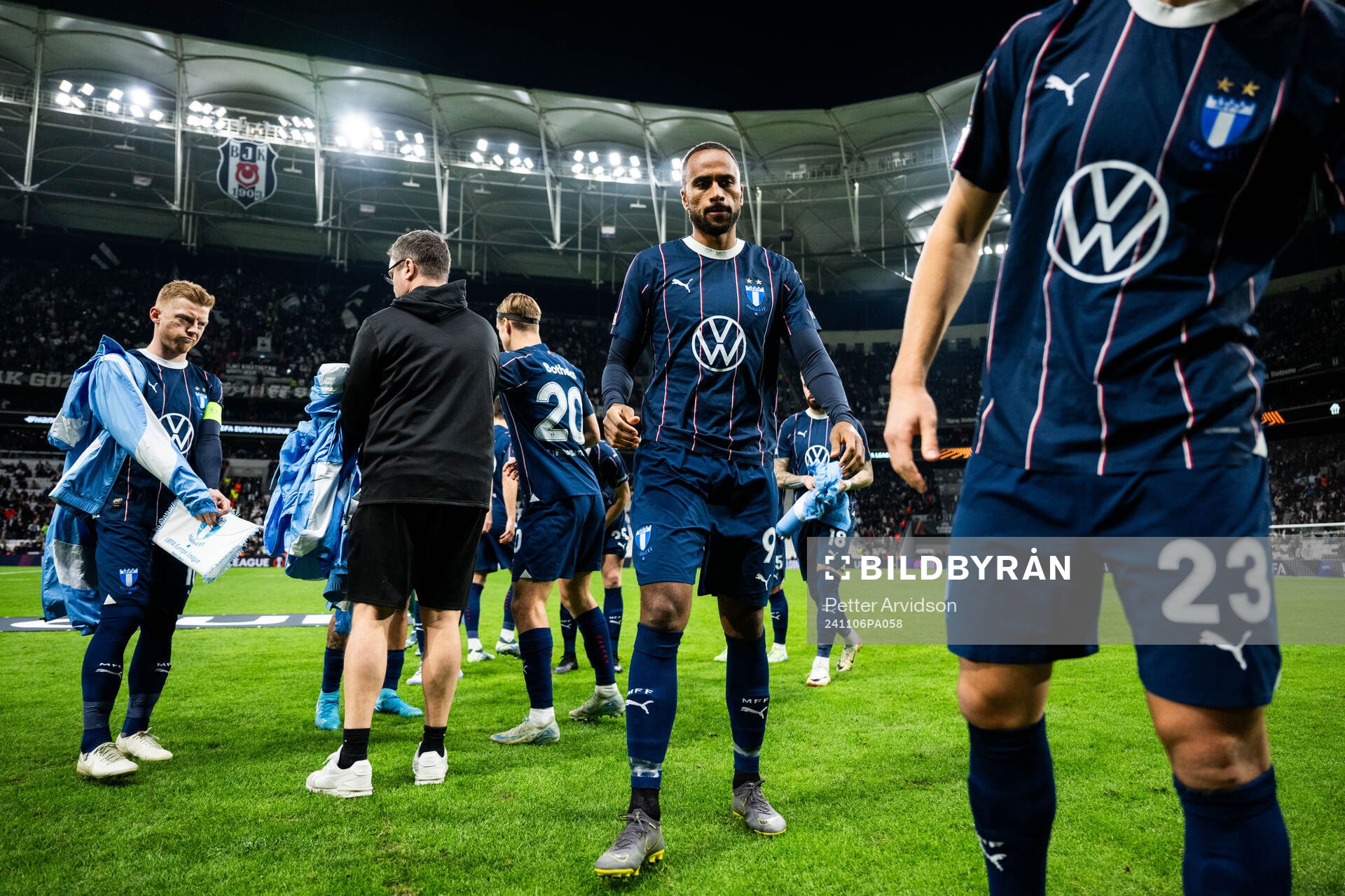 Isaac Kiese Thelin of Malmö FF ahead of the UEFA Europa League football match between Besiktas and Malmö FF on November 6, 2024 in Istanbul.