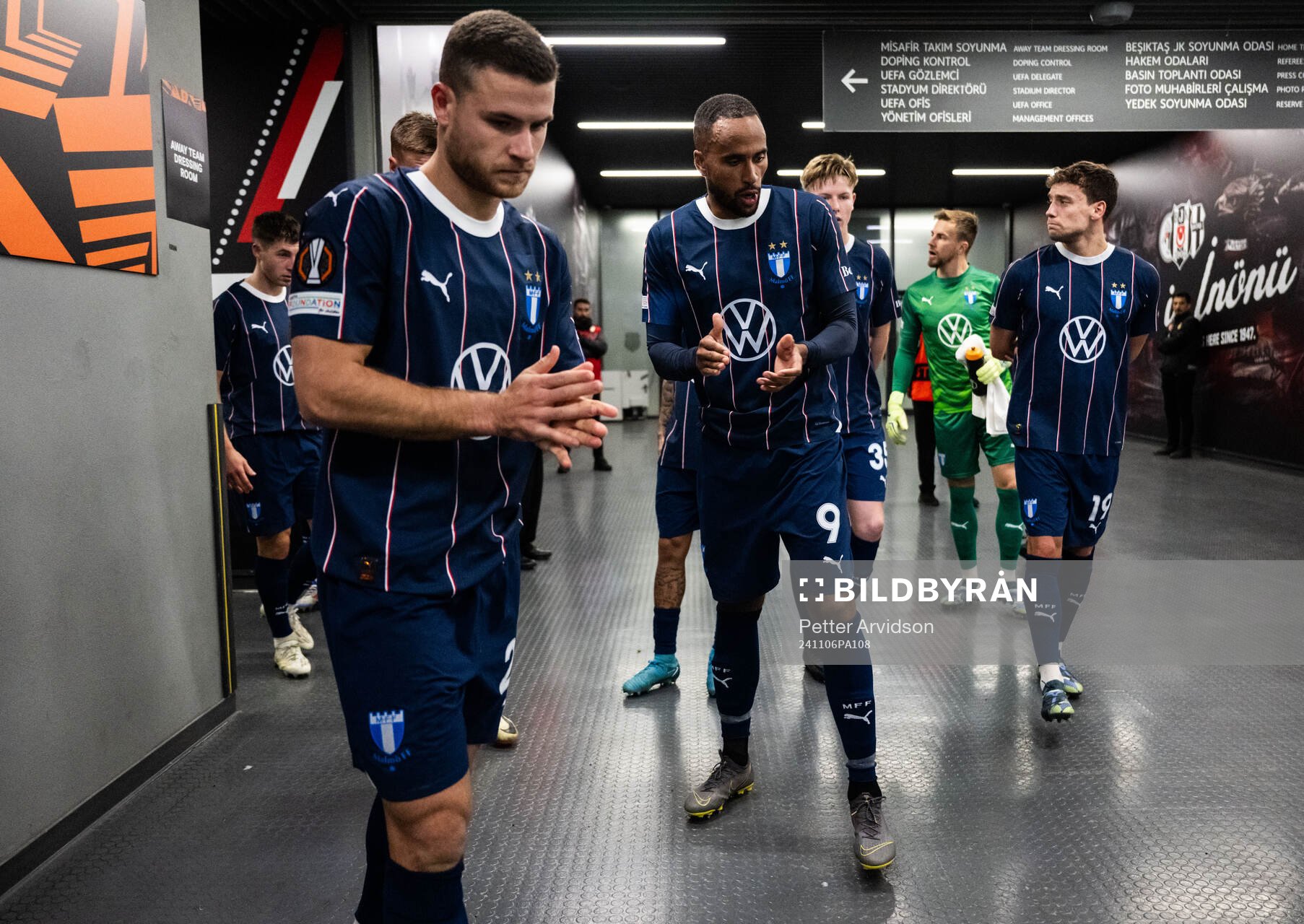 Gabriel Busanello and Isaac Kiese Thelin of Malmö FF
