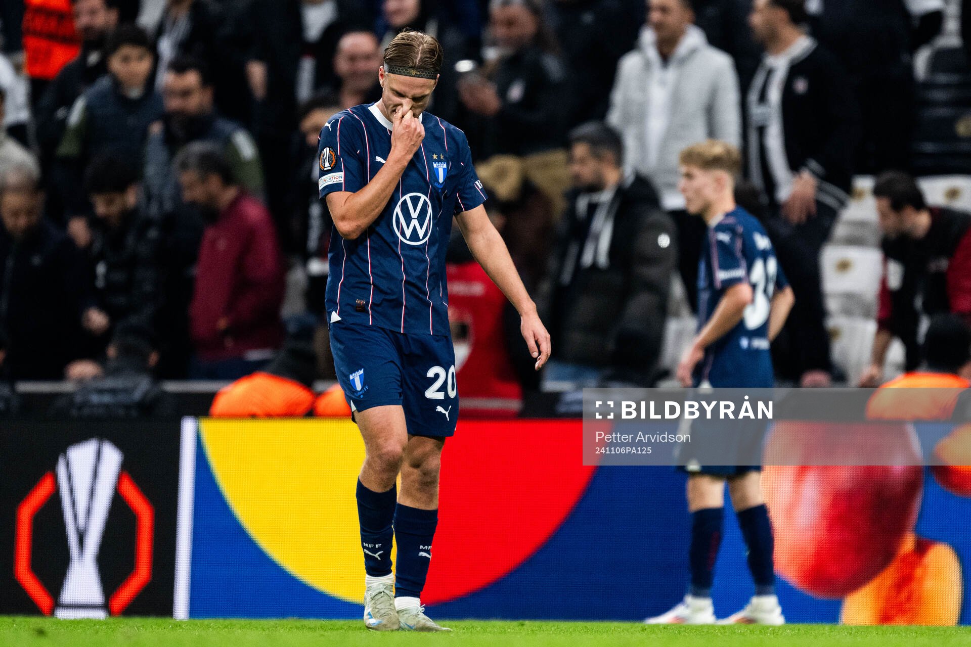 Erik Botheim of Malmö FF looks dejected