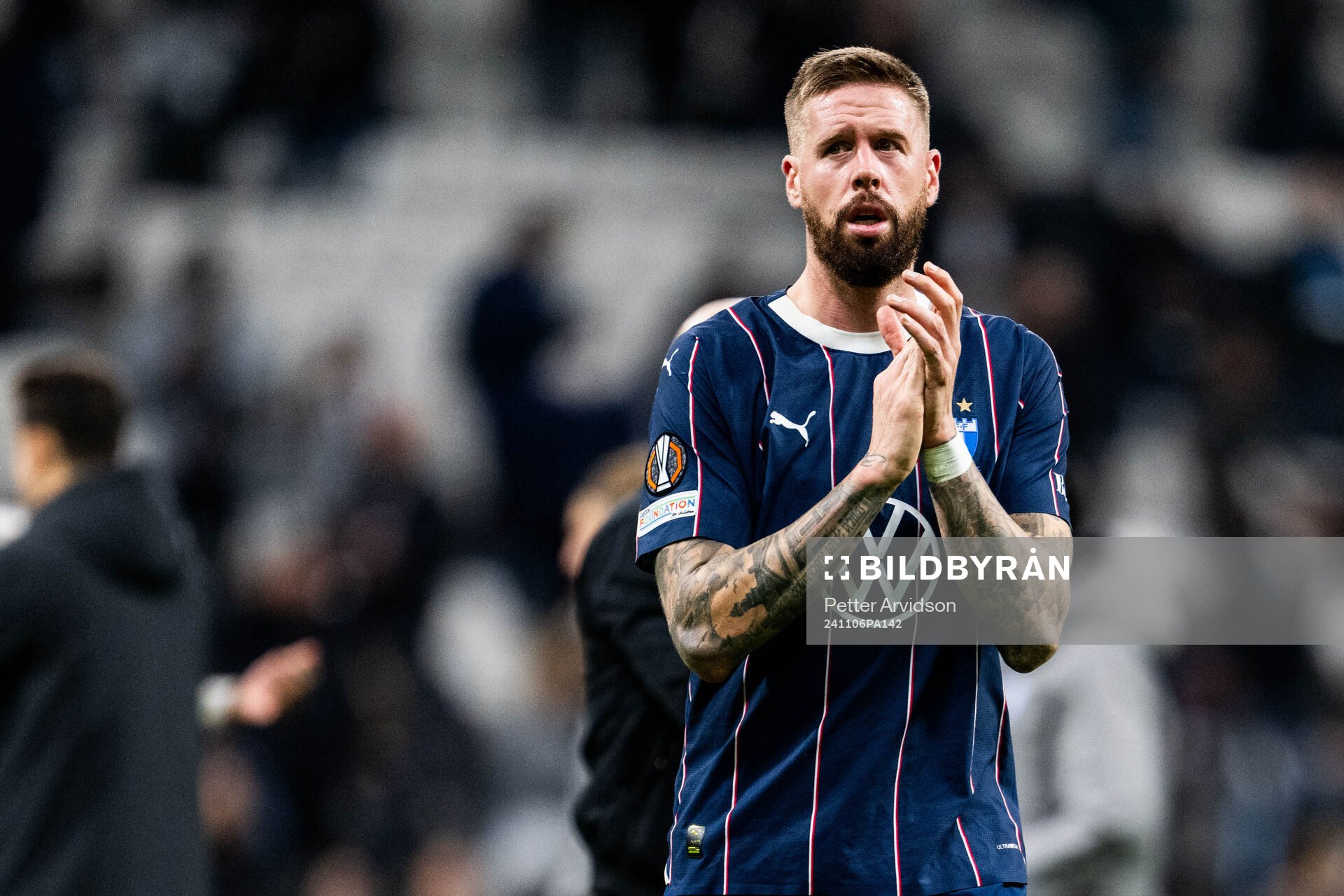 Pontus Jansson of Malmö FF looks dejected