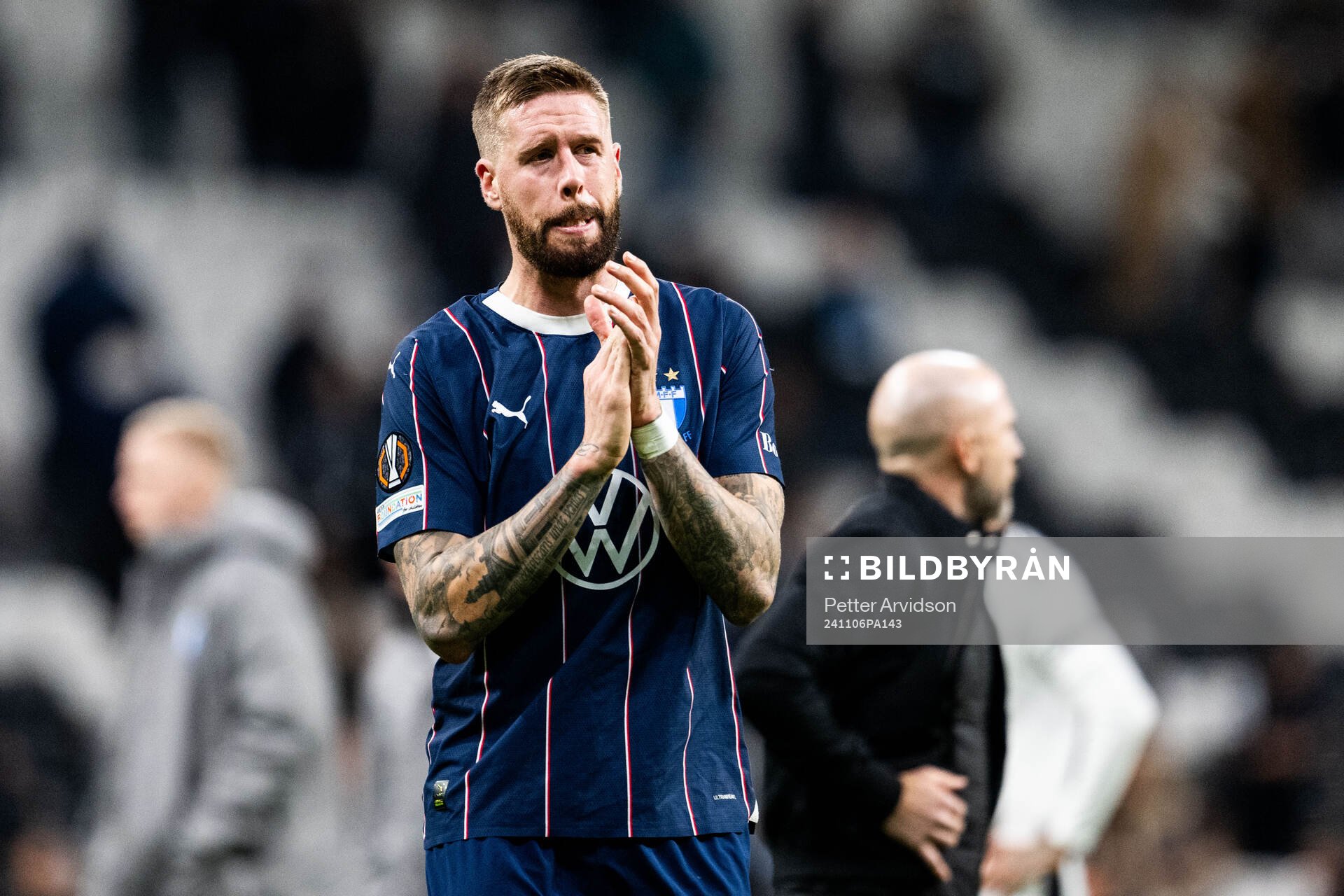 Pontus Jansson of Malmö FF looks dejected
