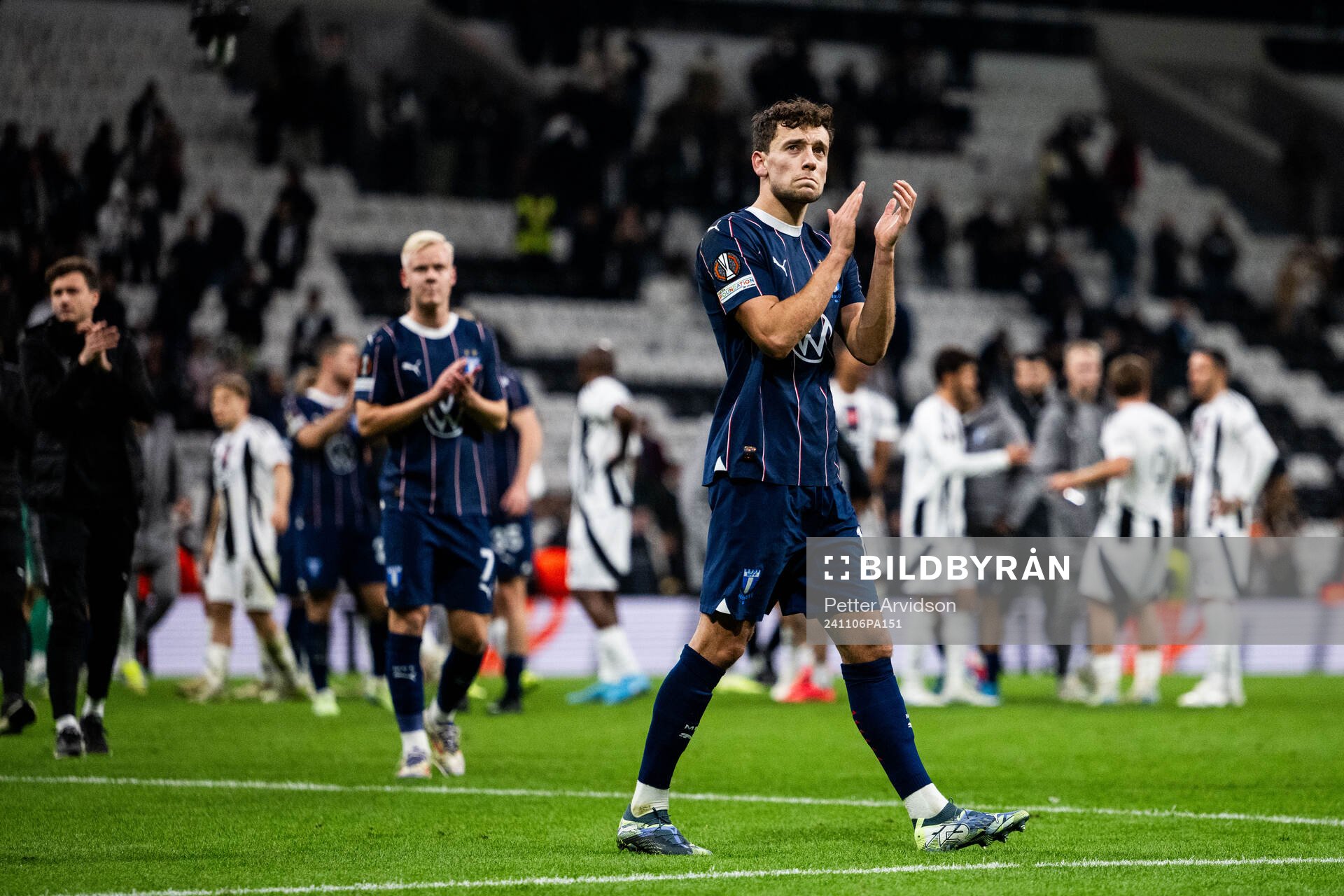 Colin Rösler of Malmö FF looks dejected