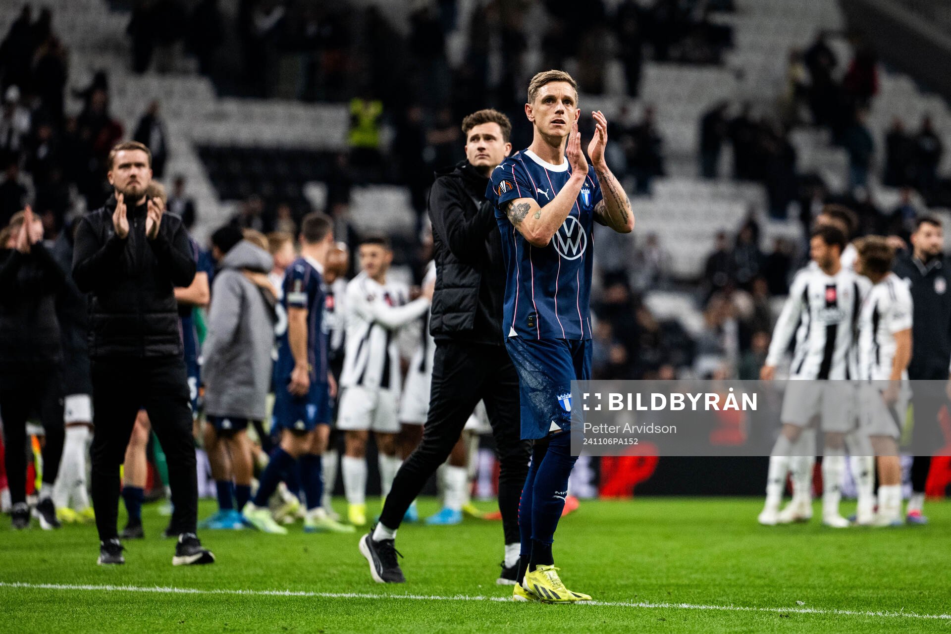 Søren Rieks of Malmö FF looks dejected