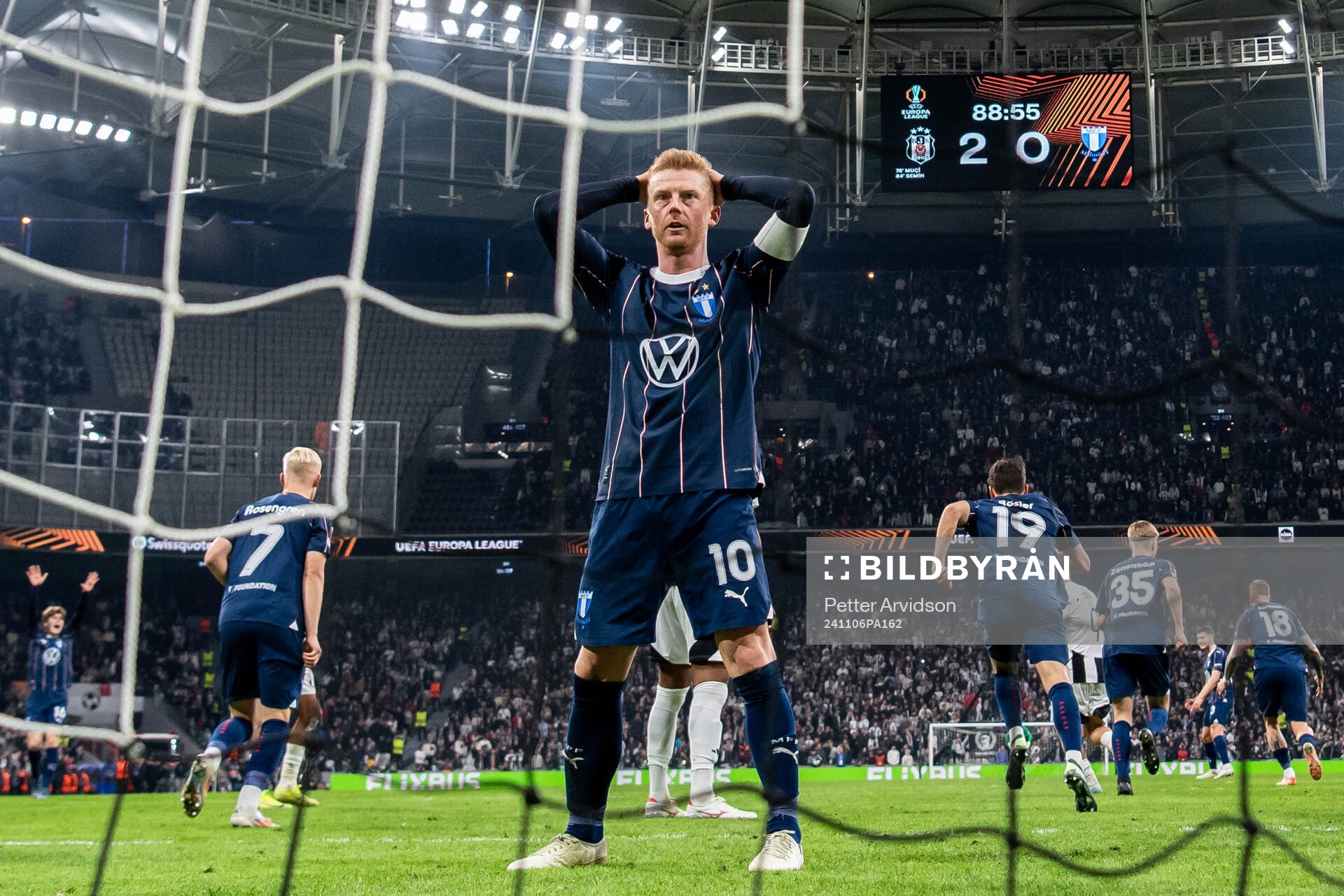 Anders Christiansen of Malmö FF looks dejected