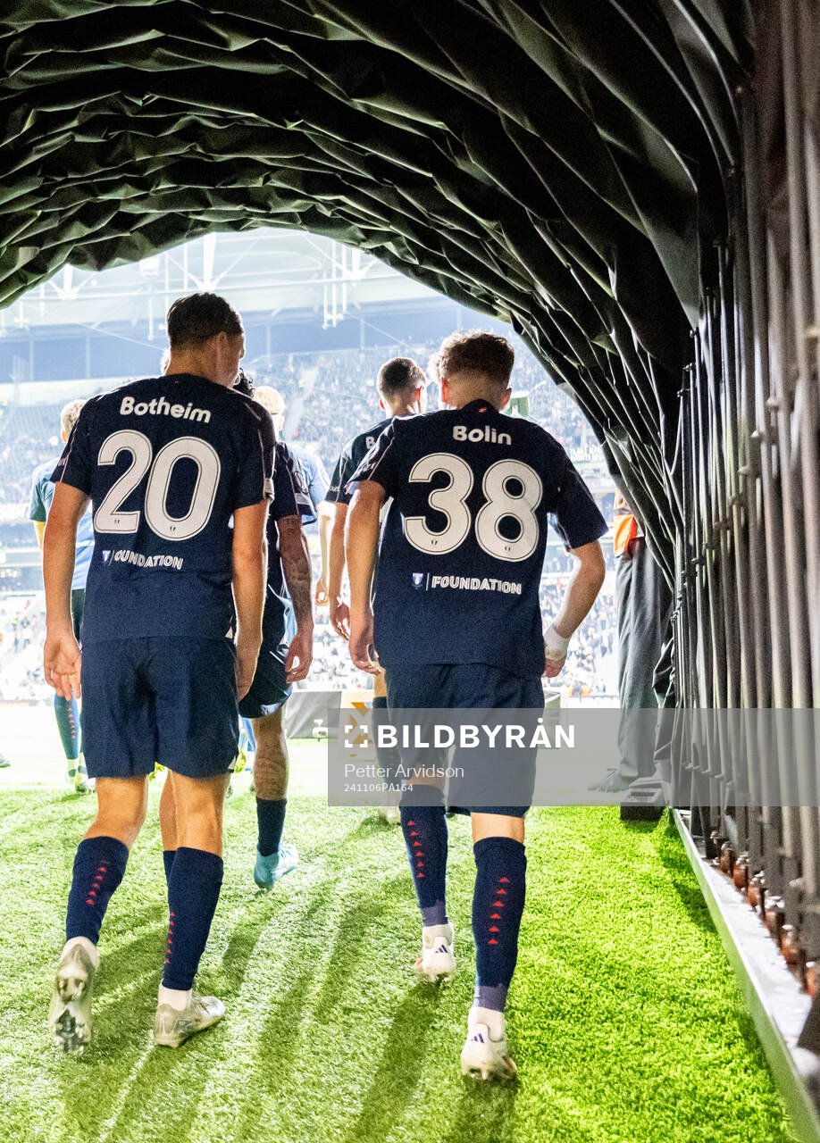 Hugo Bolin and Lasse Berg Johnsen of Malmö FF