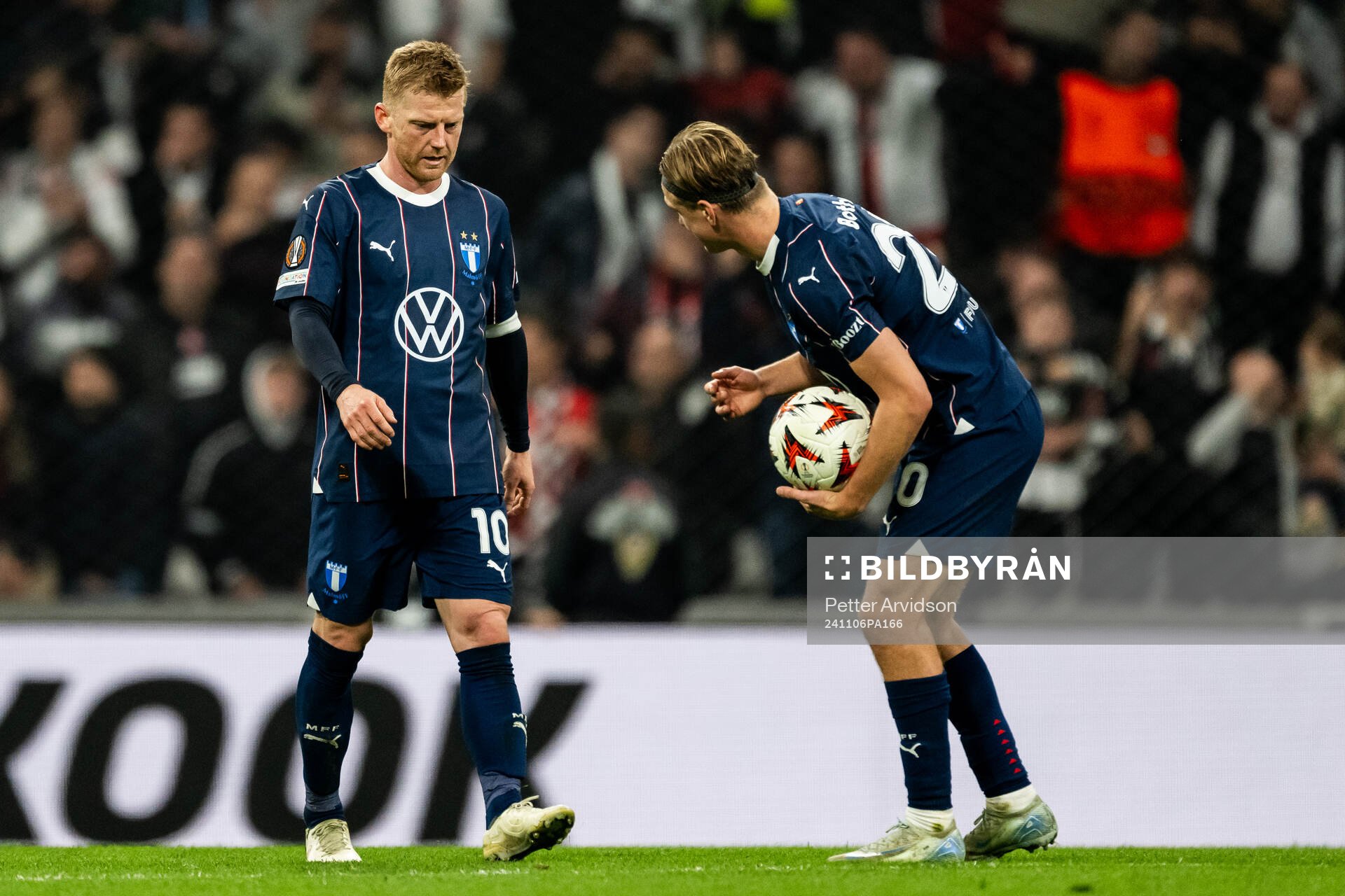 Anders Christiansen and Erik Botheim of Malmö FF looks