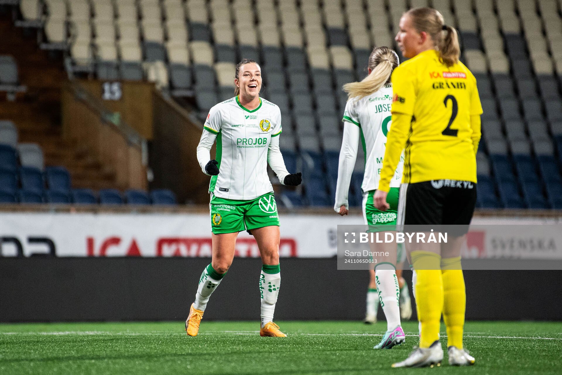 Hammarbys Emma Westin jublar