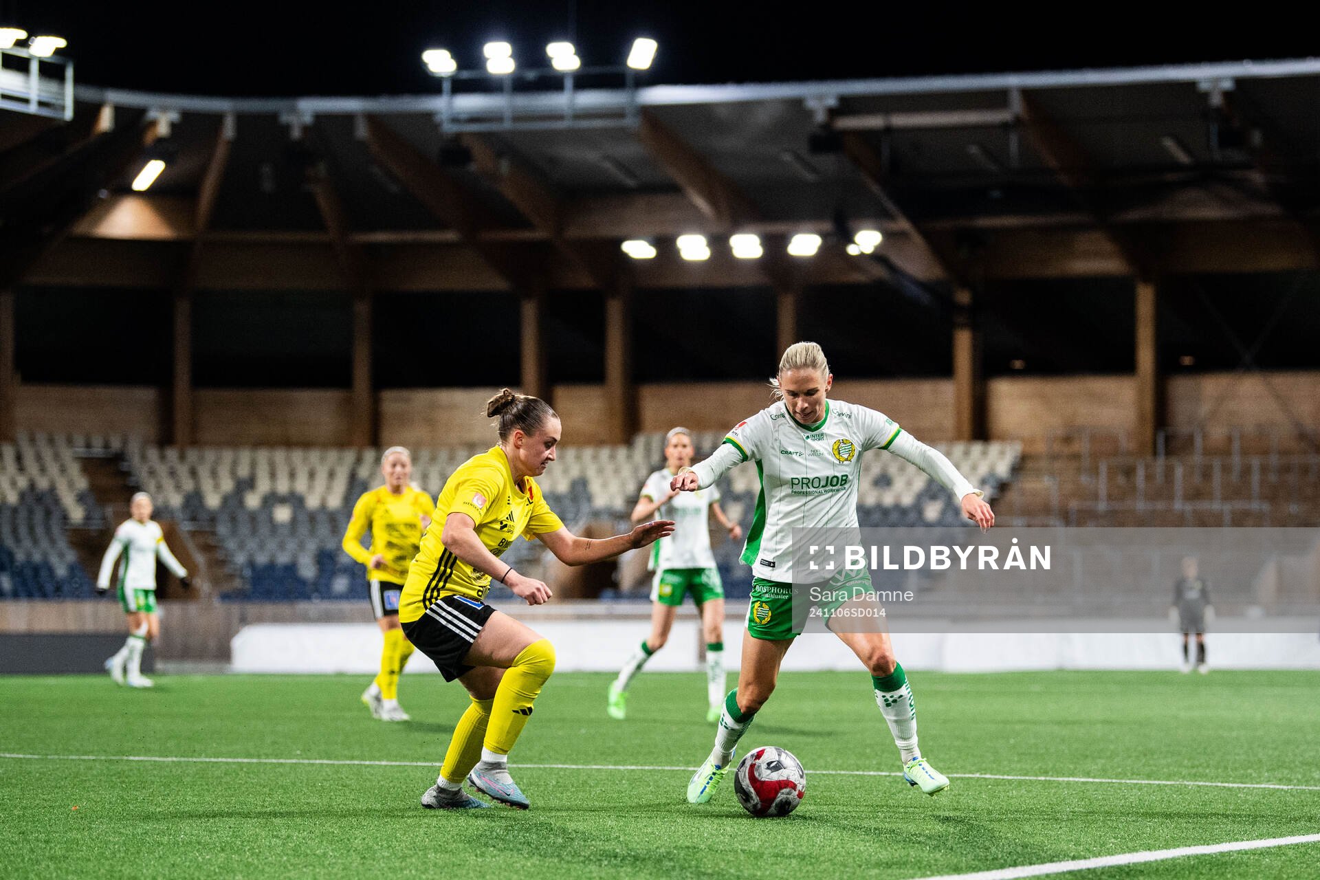 Gamla Upsalas Jennifer Sjösten och Hammarbys Jonna