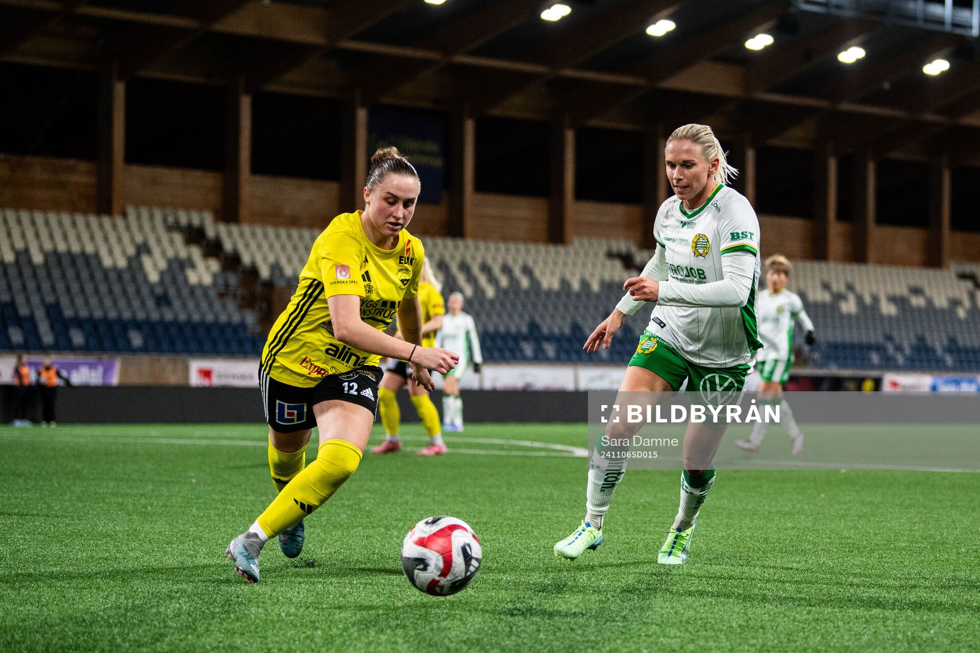 Gamla Upsalas Jennifer Sjösten och Hammarbys Jonna